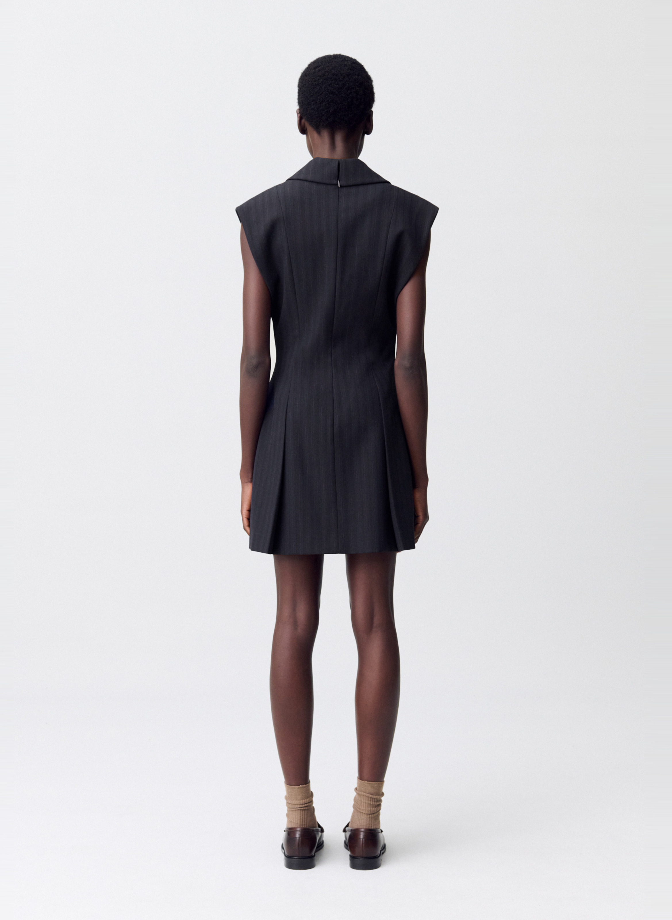 Short dress with tailored collar CLAUDIE PIERLOT Multicolored