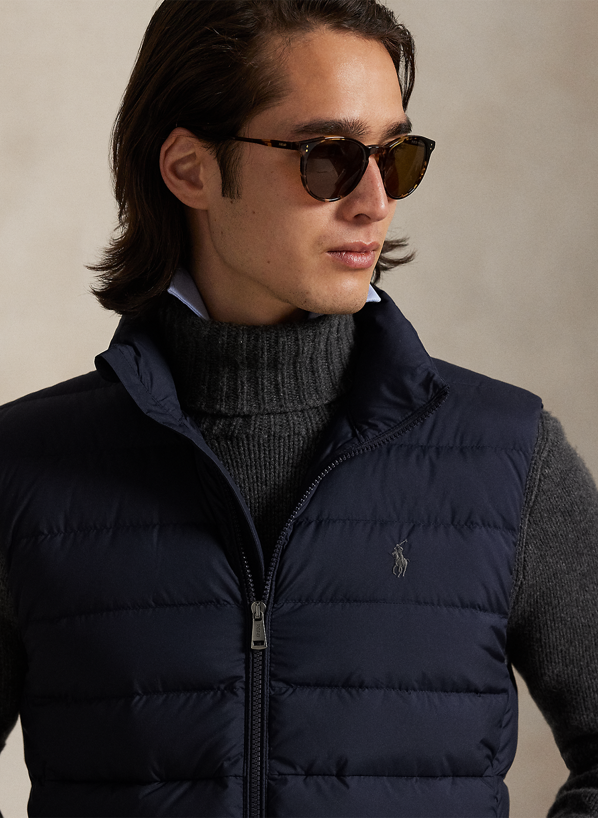 Doudoune col montant  POLO RALPH LAUREN Bleu