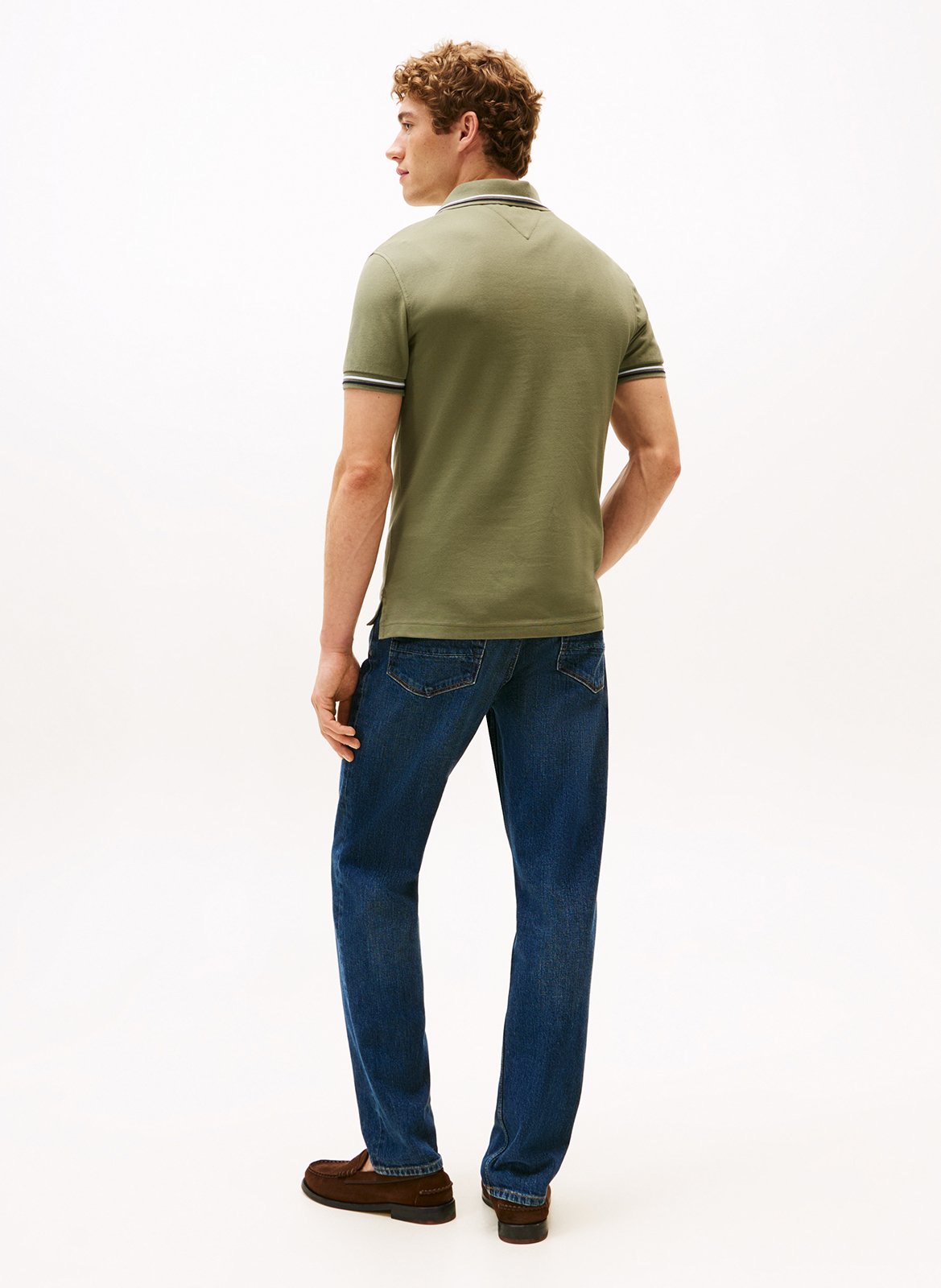 Katoenen polo met korte mouw TOMMY HILFIGER Groen