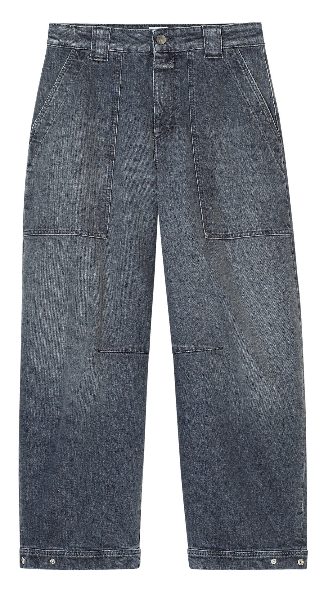 Jean-mom  CLOSED Gris