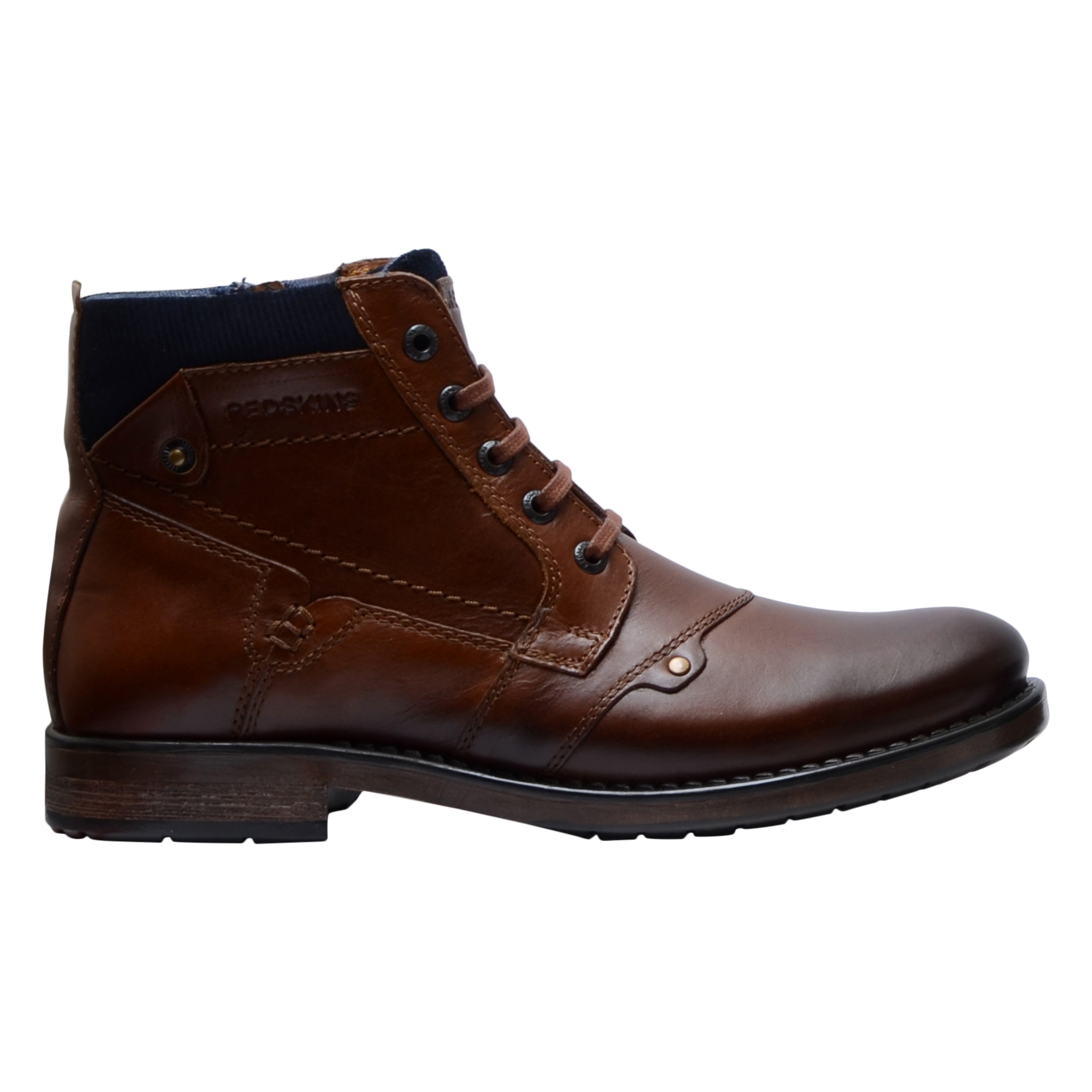 Leather ankle boot REDSKINS Brown
