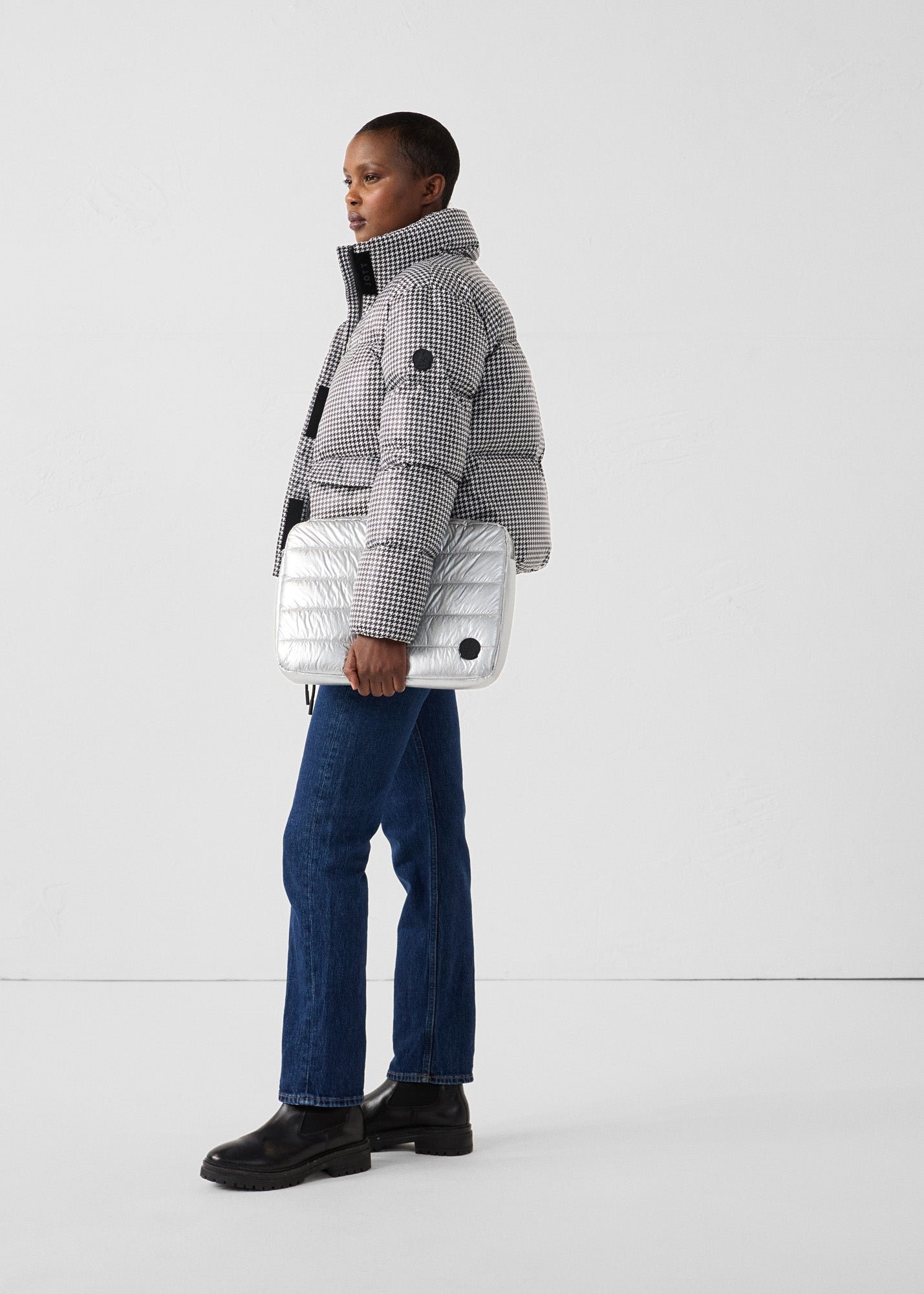 Sacoche pour ordinateur portable métallique hateya metallic JOTT Gris