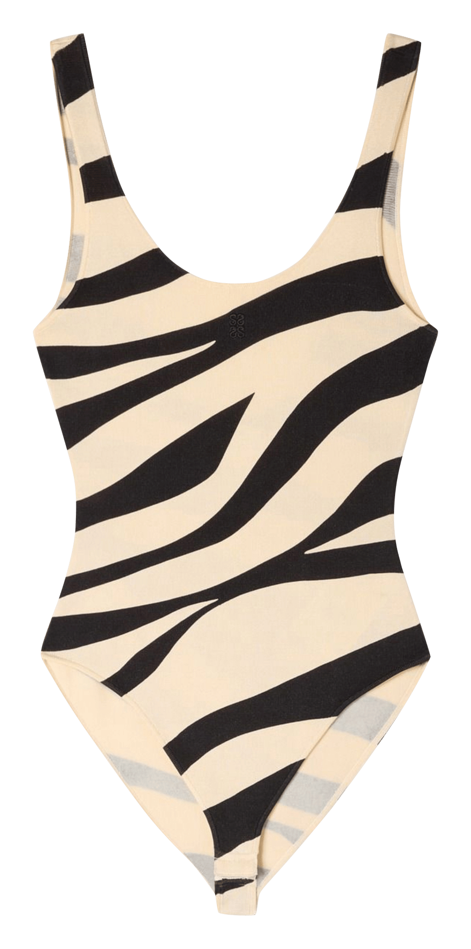 Getailleerd gestreept lichaam SANDRO Wit