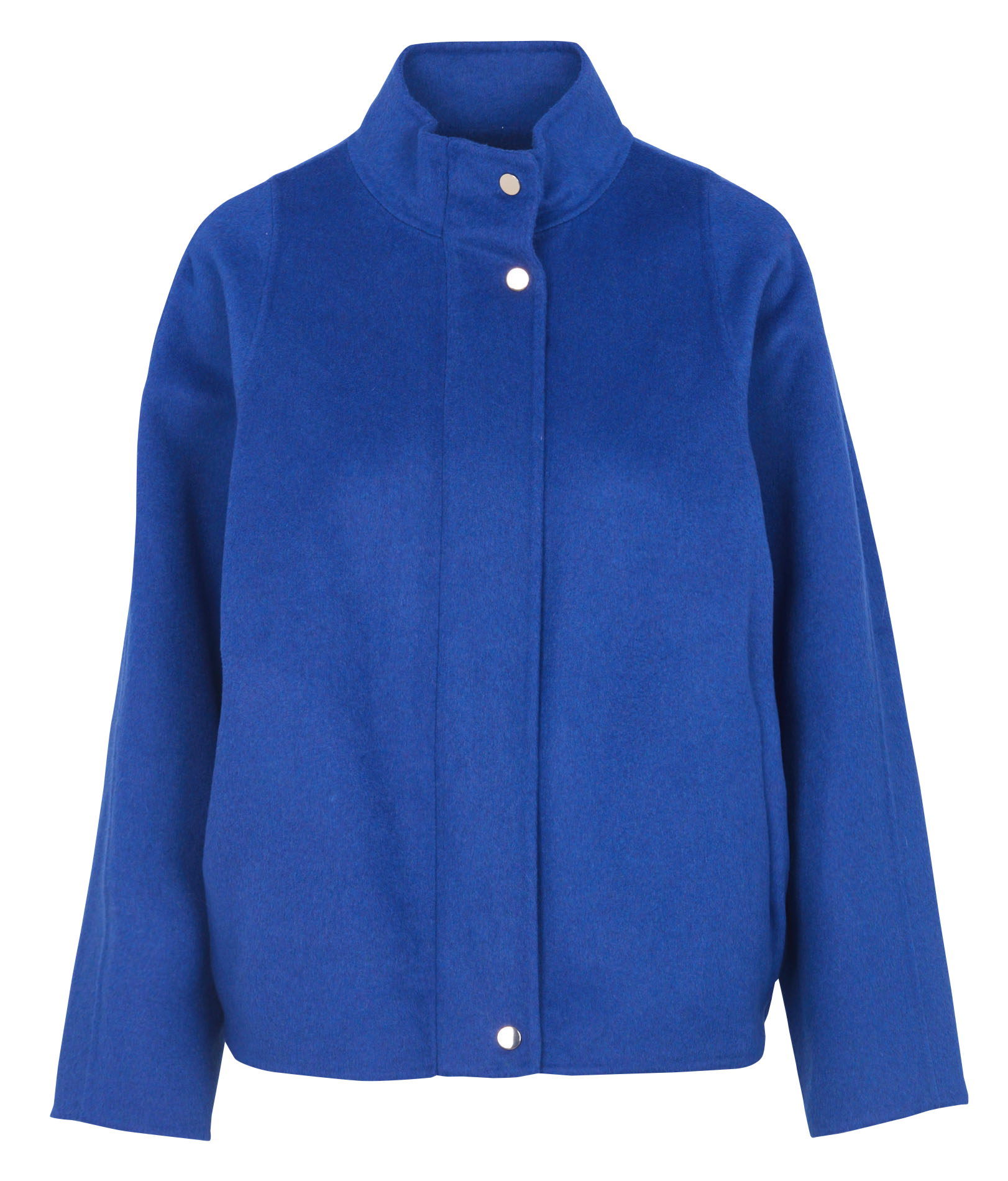 Manteau droit col montant zippé MAISON 123 Bleu