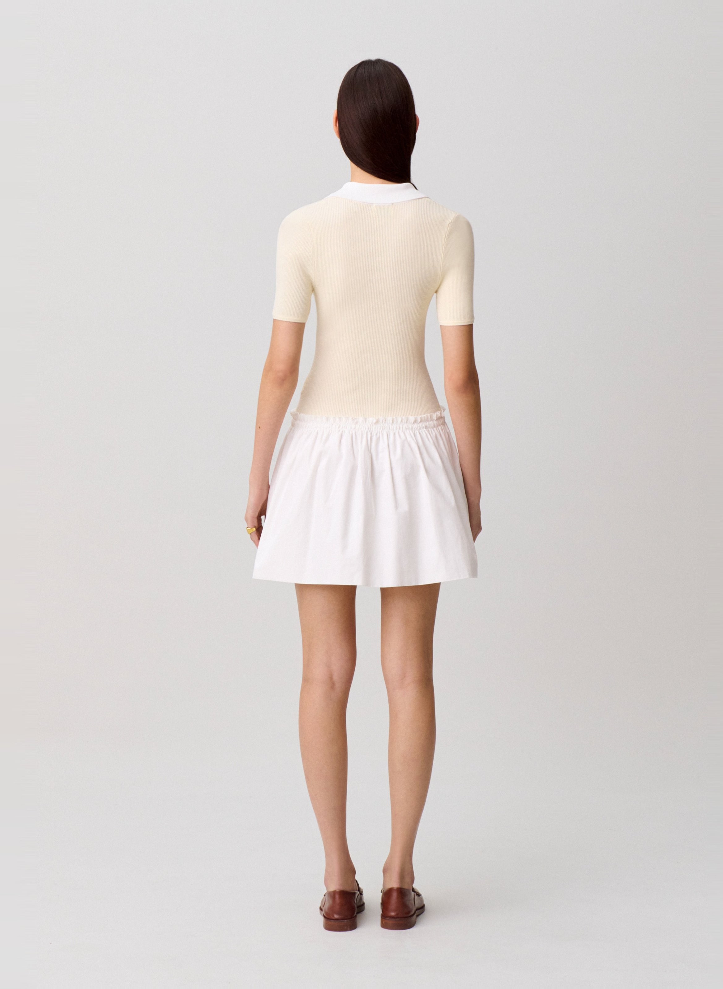 Baumwollkleid CLAUDIE PIERLOT Beige