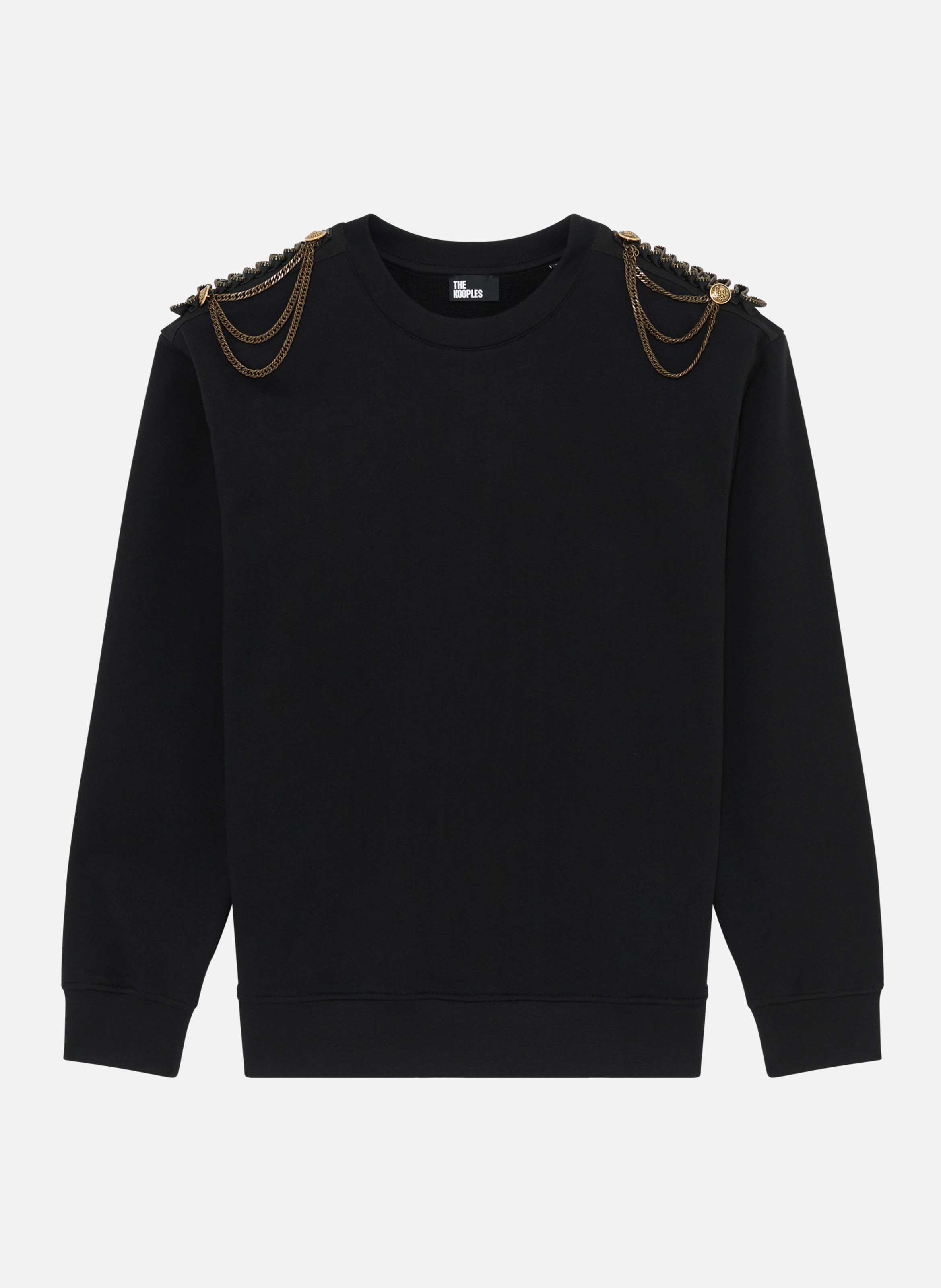 Sweatshirt with chains THE KOOPLES Black