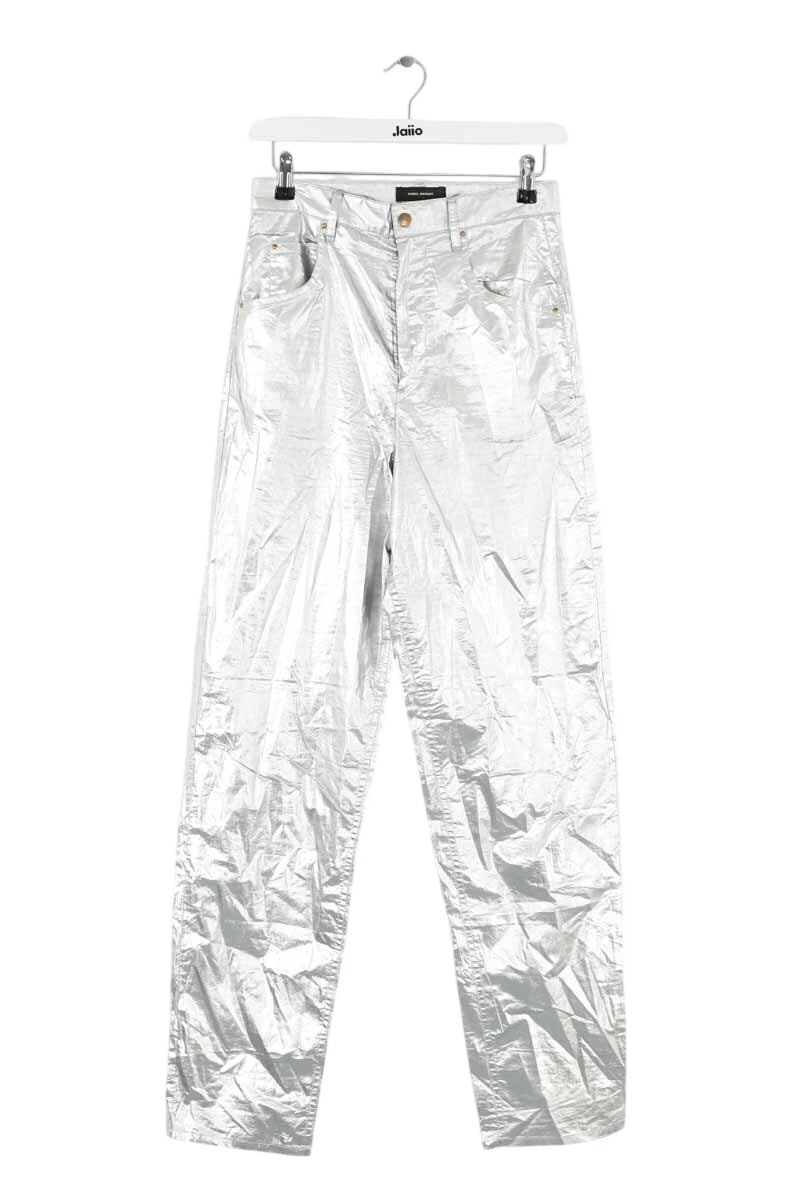 Carrot trousers ISABEL MARANT - Seconde Main Silver