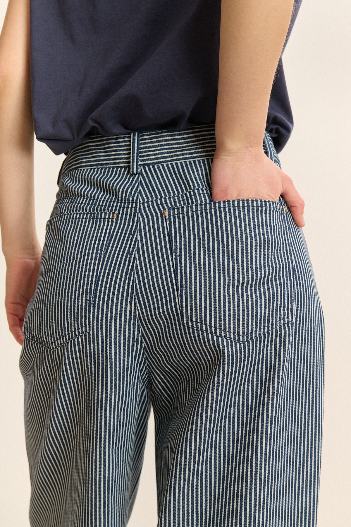 High-waisted striped trousers GARANCE PARIS Stripes