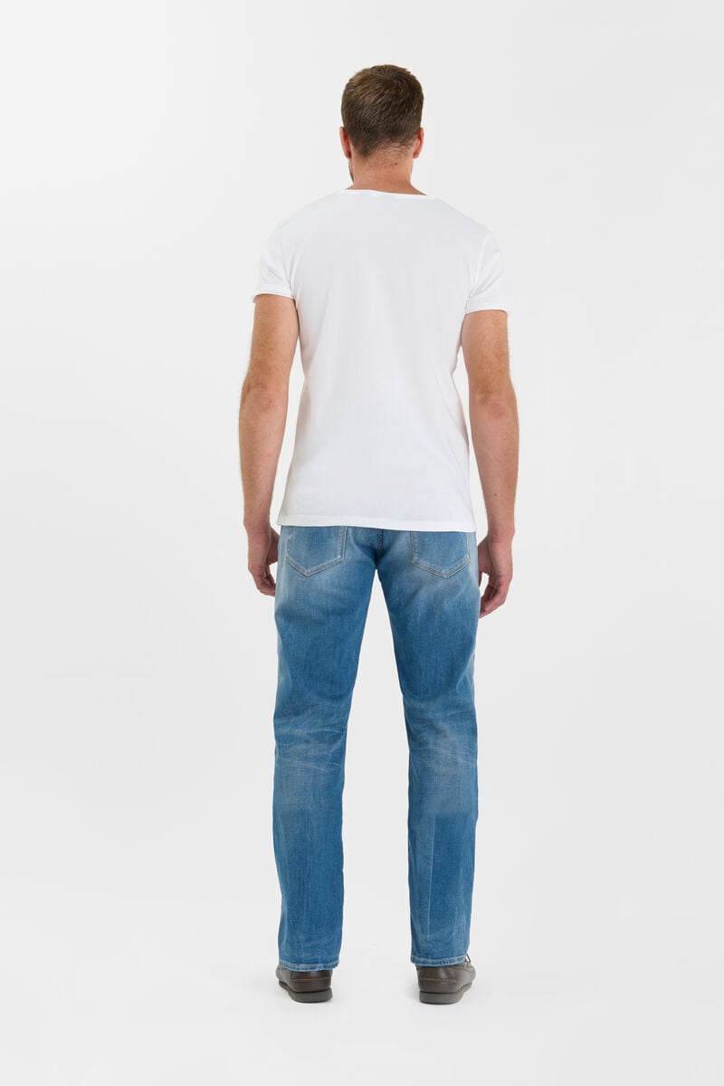 Straight jogger jeans 800/12 regular, length 34 LE TEMPS DES CERISES Blue