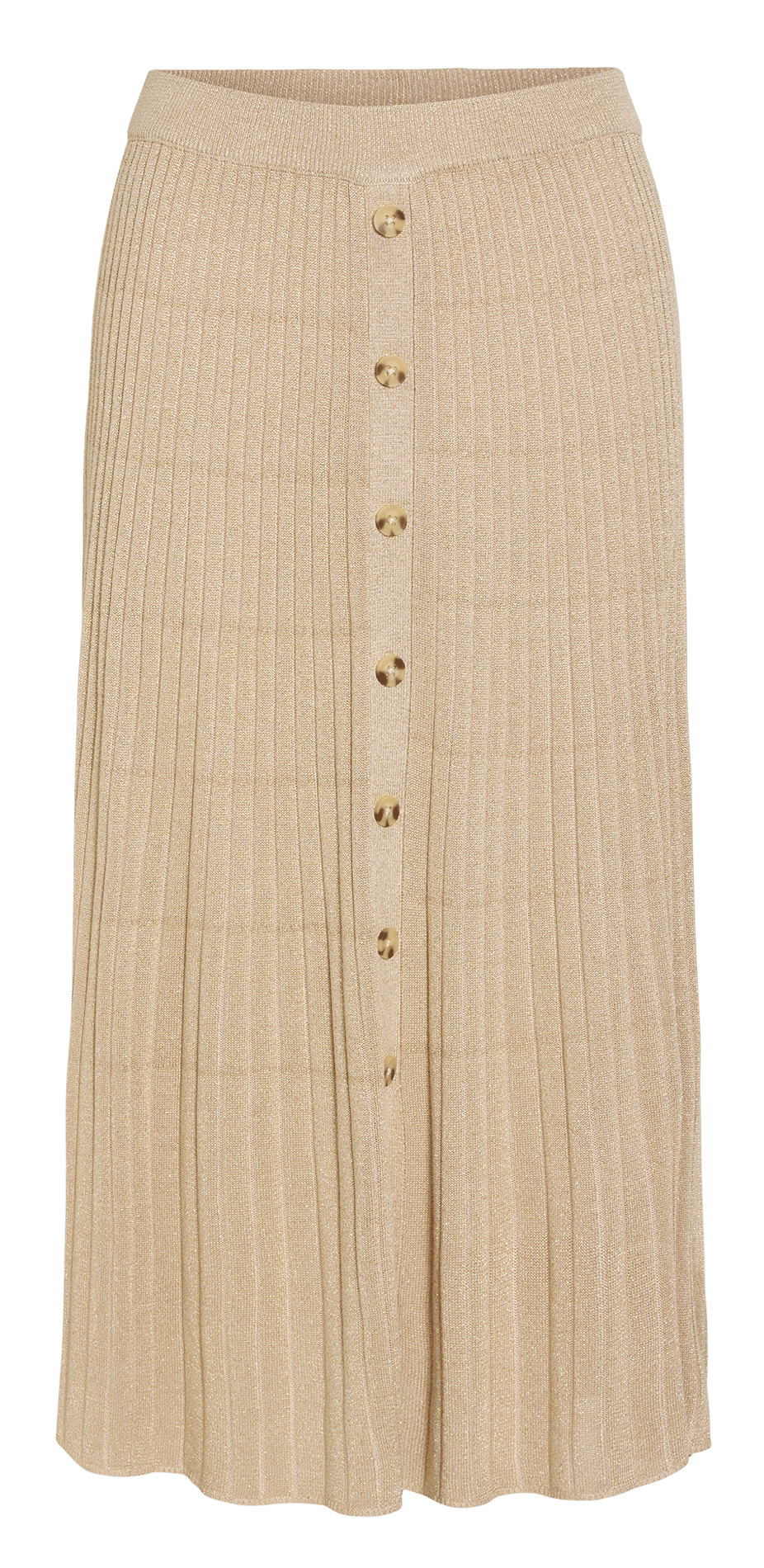 Long knit skirt VILA Beige