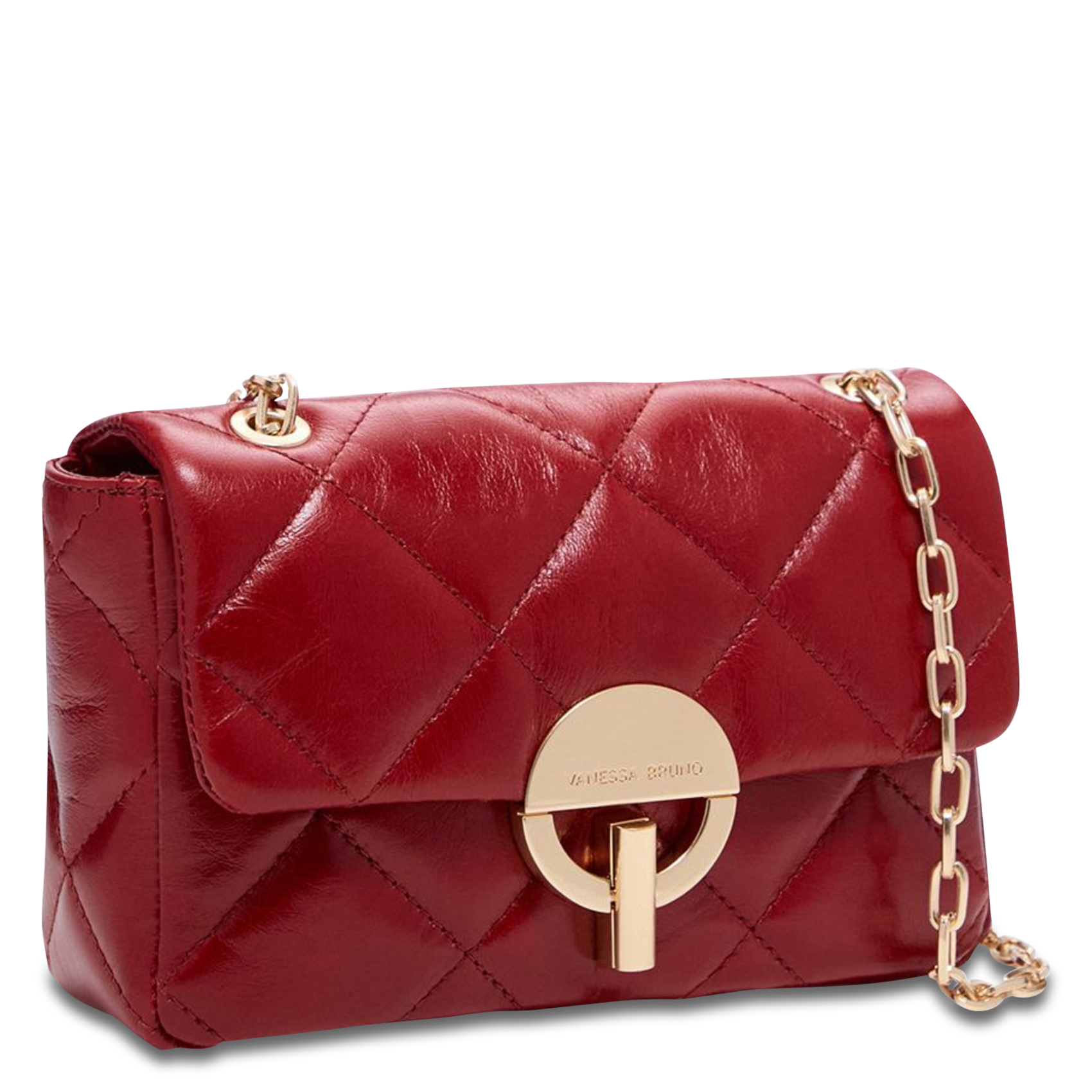 Dori leather shoulder bag VANESSA BRUNO Red