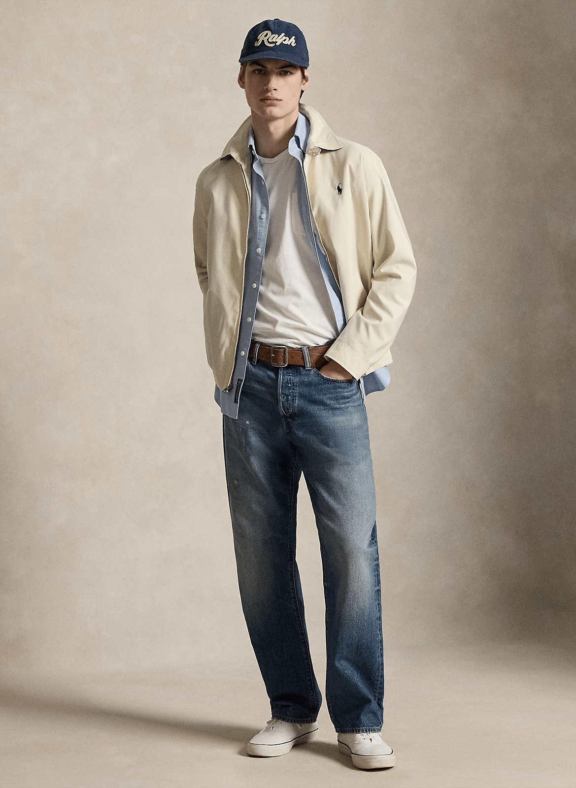Jacket with classic collar POLO RALPH LAUREN Blue