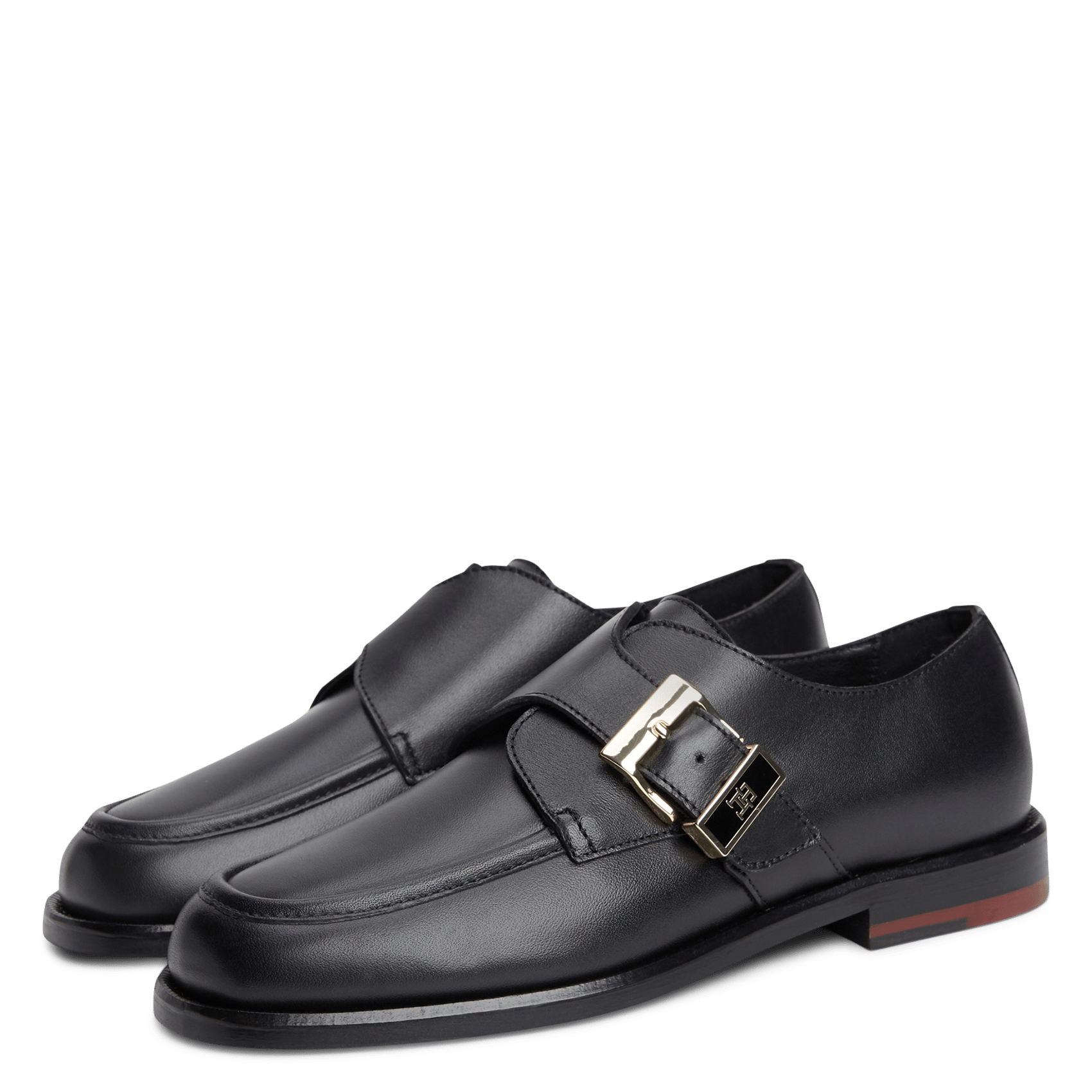 Plain leather loafers TOMMY HILFIGER Black