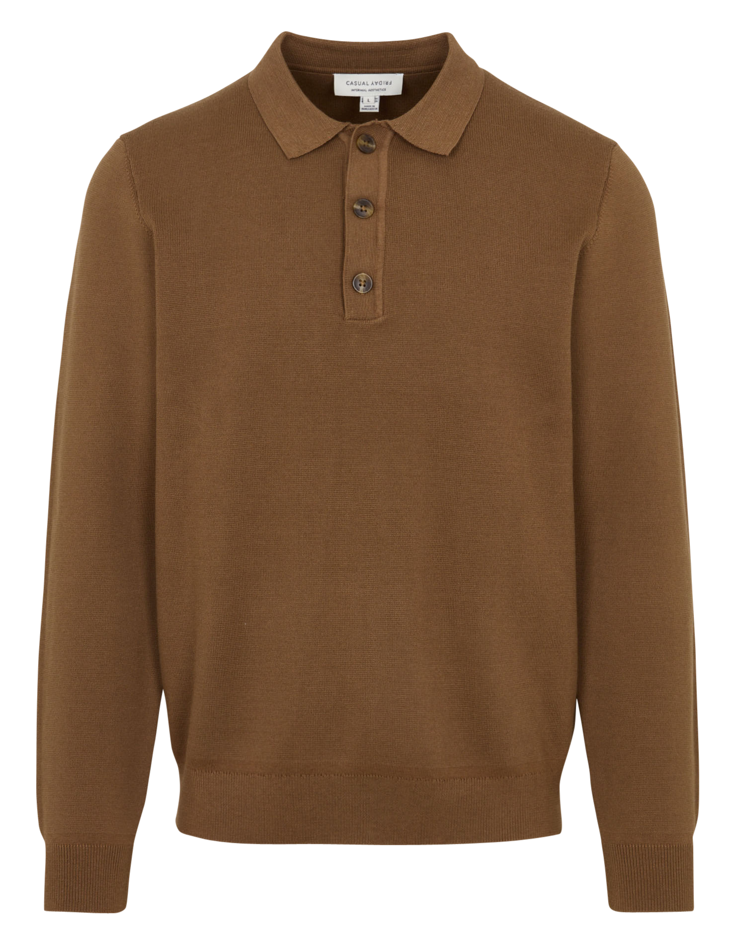 Pullover mit Polokragen aus Strickware CASUAL FRIDAY