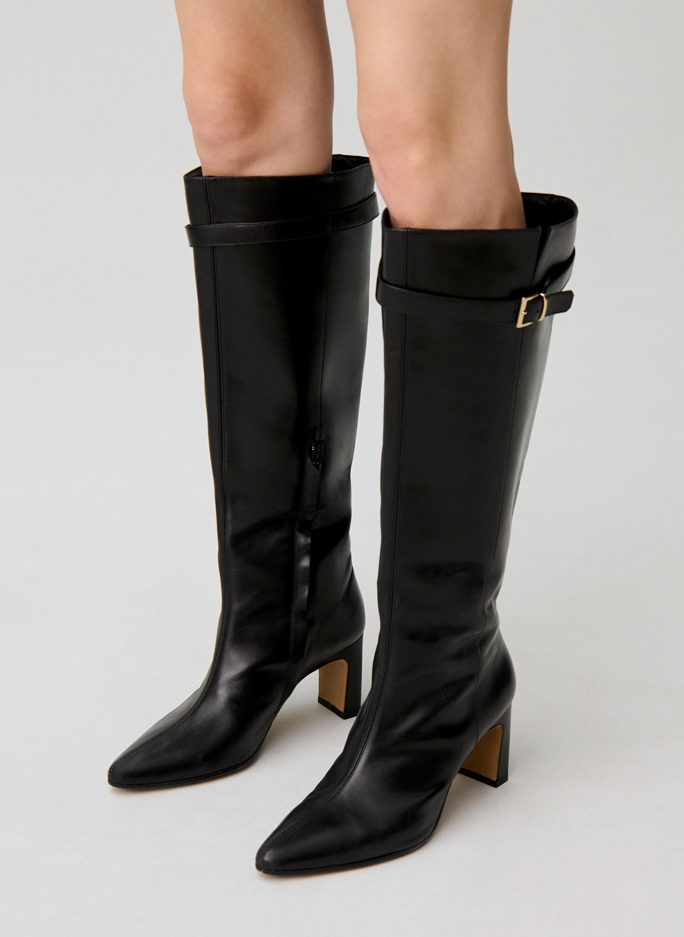 Leather boots CLAUDIE PIERLOT Black
