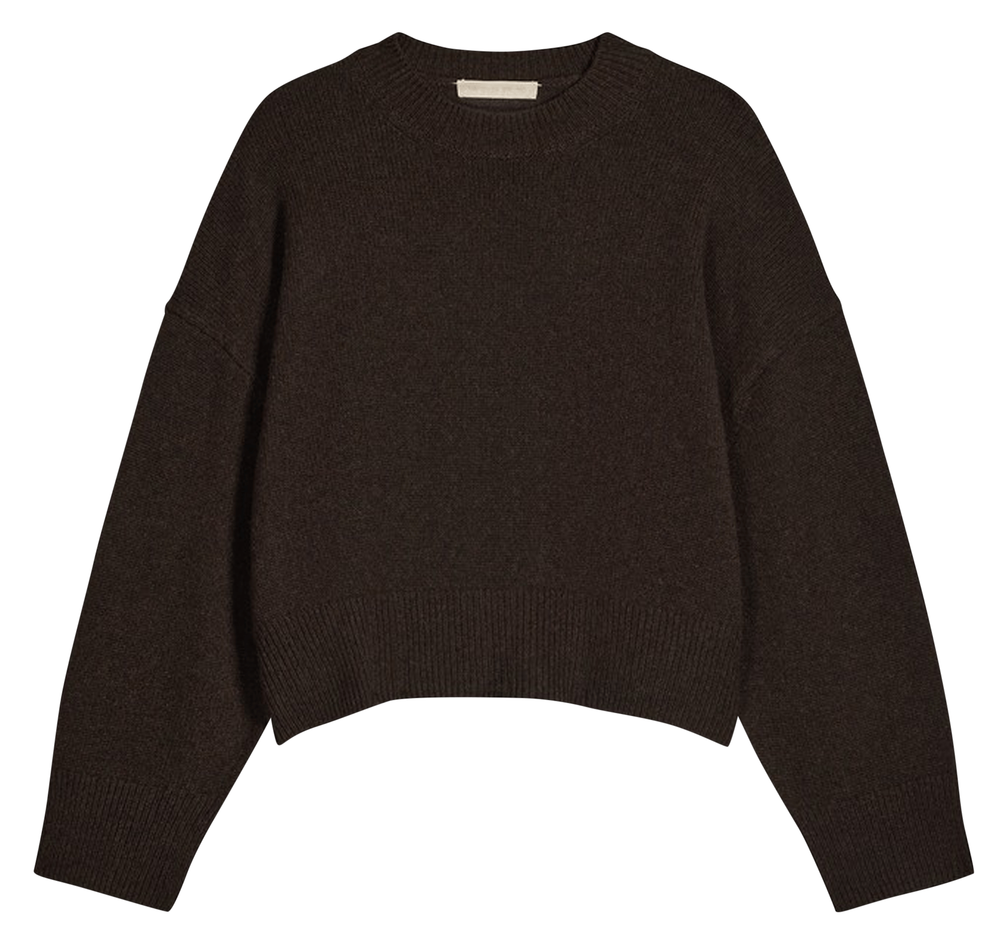 Weiter Wollpullover mit Rundhalsausschnitt VANESSA BRUNO Braun