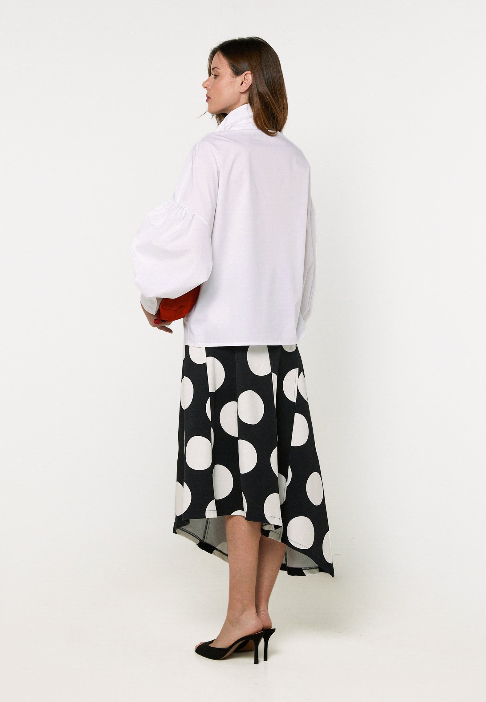 White cotton shirt embroidered with a clover motif RODIER White