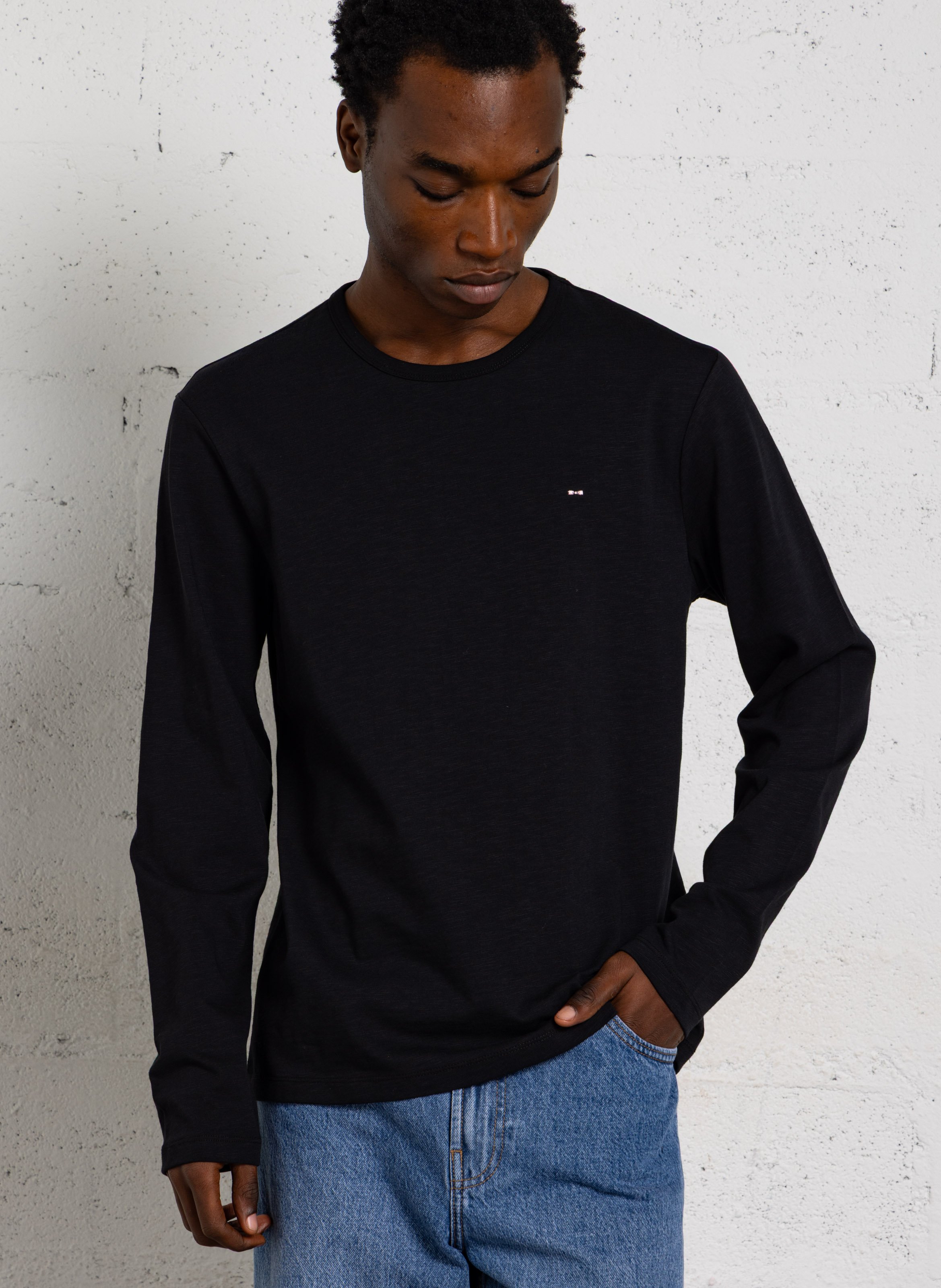 Tee-shirt droit col rond uni EDEN PARK