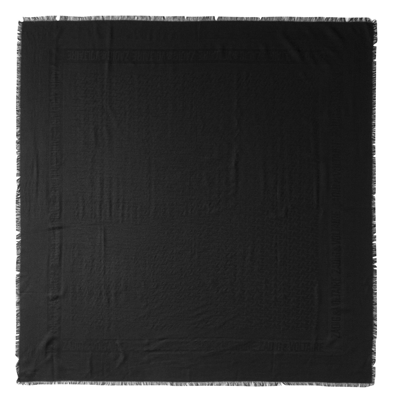 Foulard monogramme ZADIG&VOLTAIRE Noir