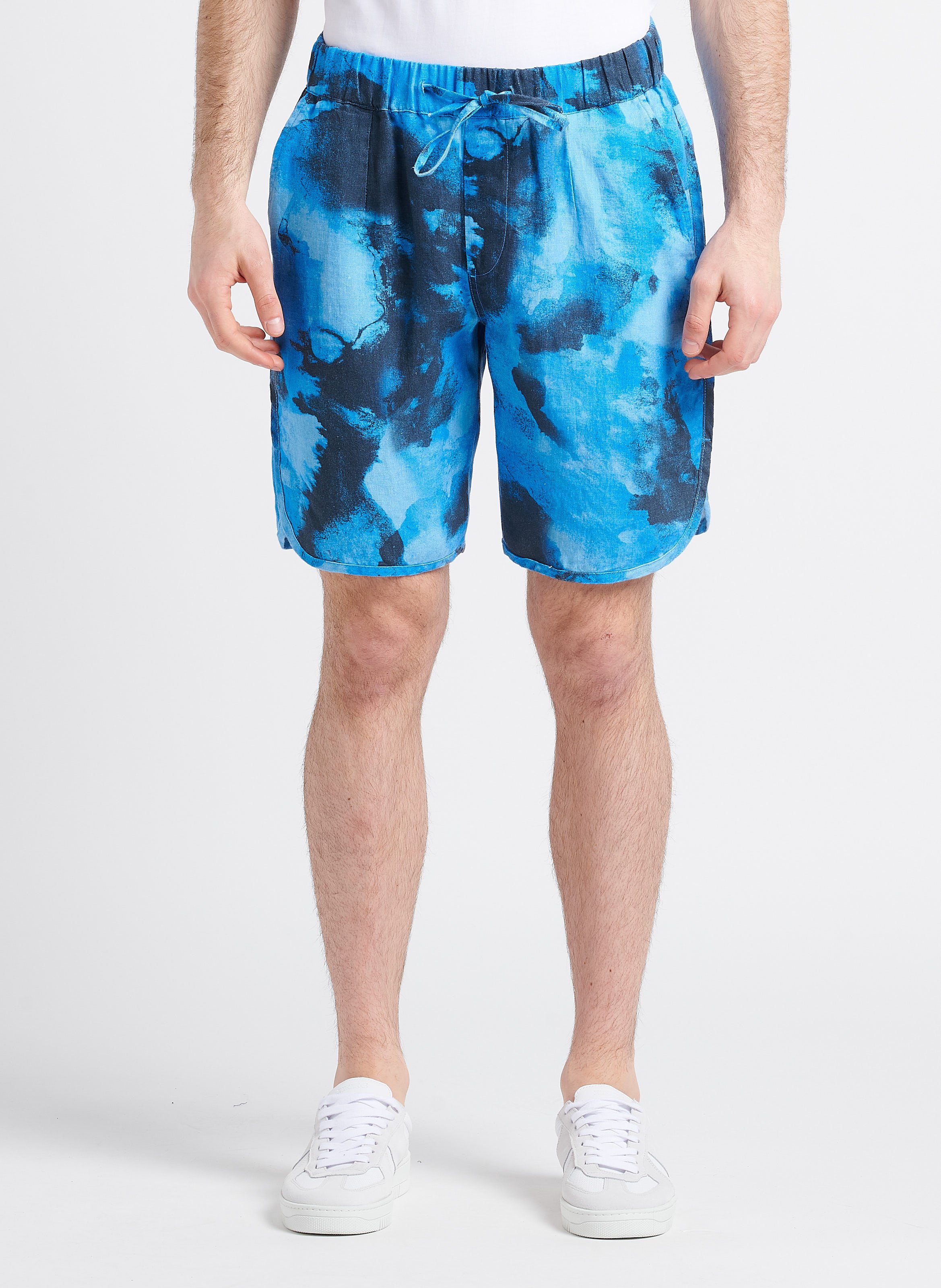 Straight-leg linen shorts KNOWLEDGE COTTON APPAREL Multicolored