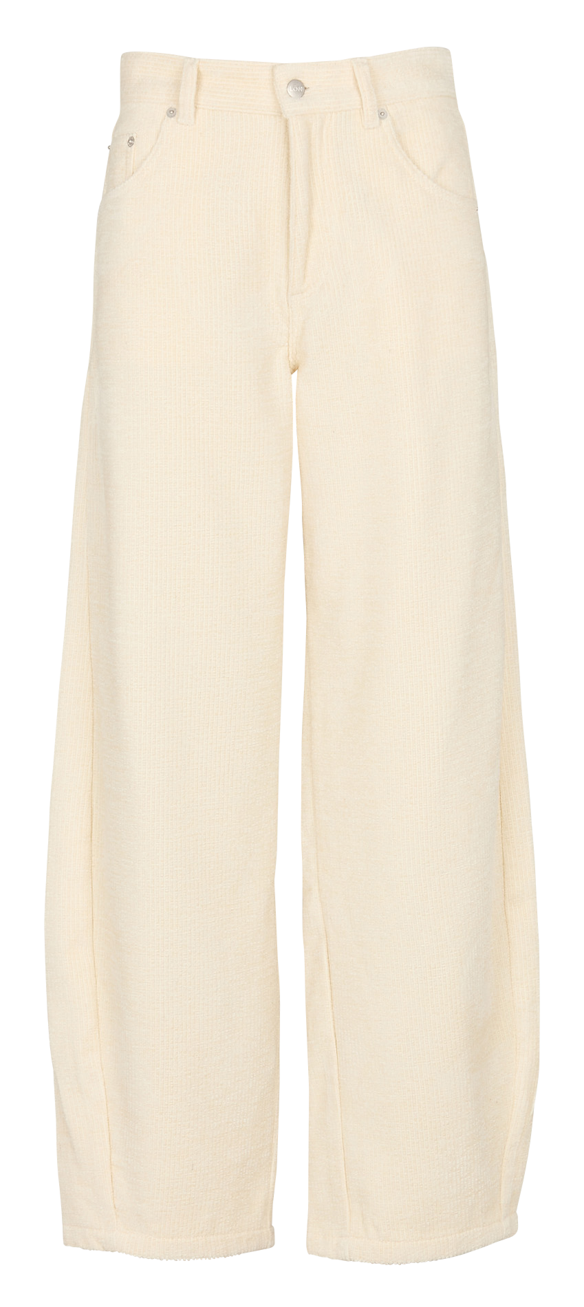 Rechte corduroy jeans MARGAUX LONNBERG Wit