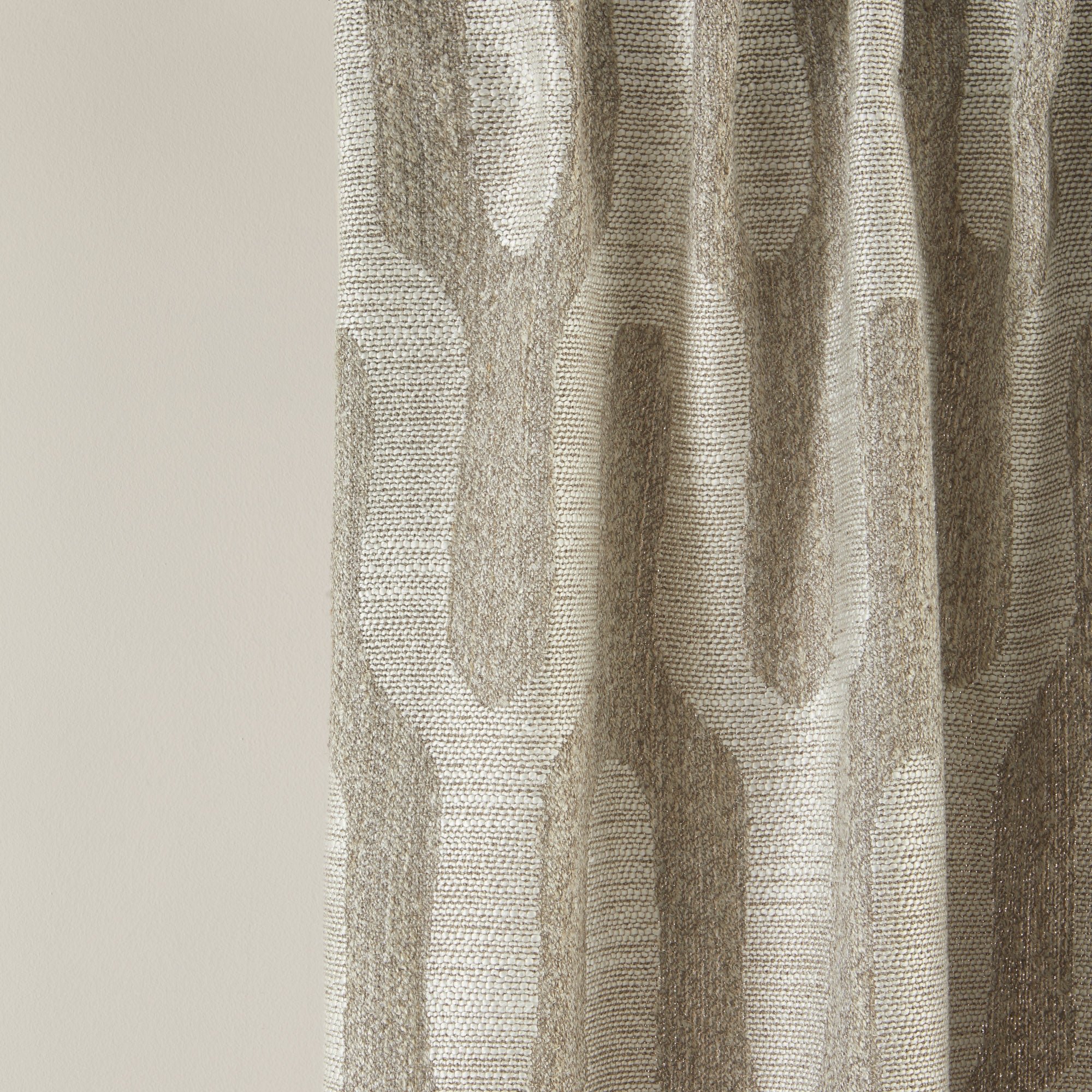 Pleated ribbon curtain MADURA Beige