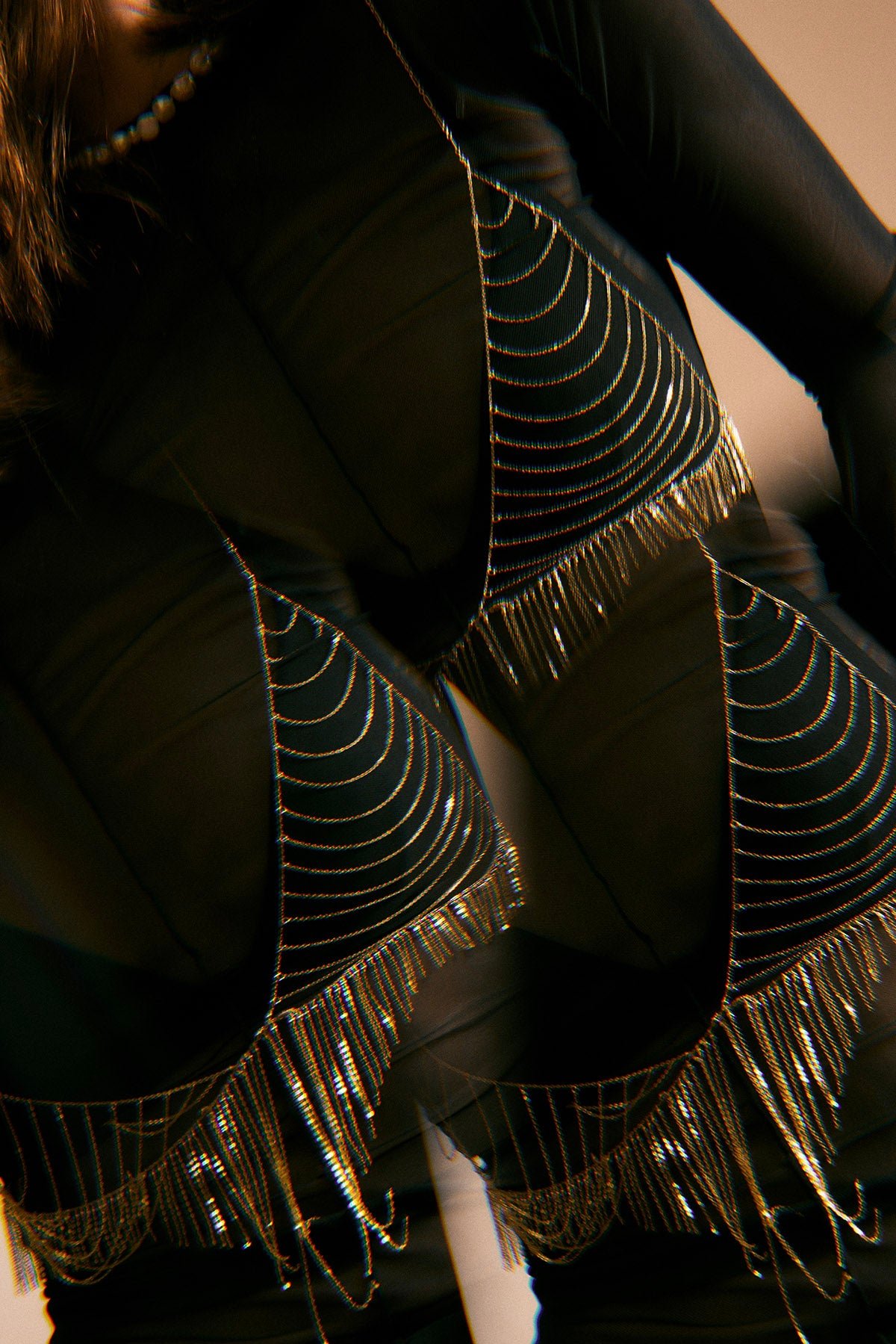 Fringe crop top YAY Golden