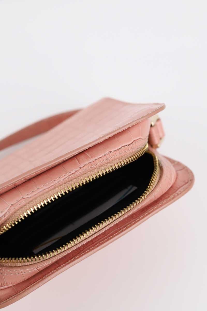 Leather messenger bag LK BENNETT - Seconde Main Pink