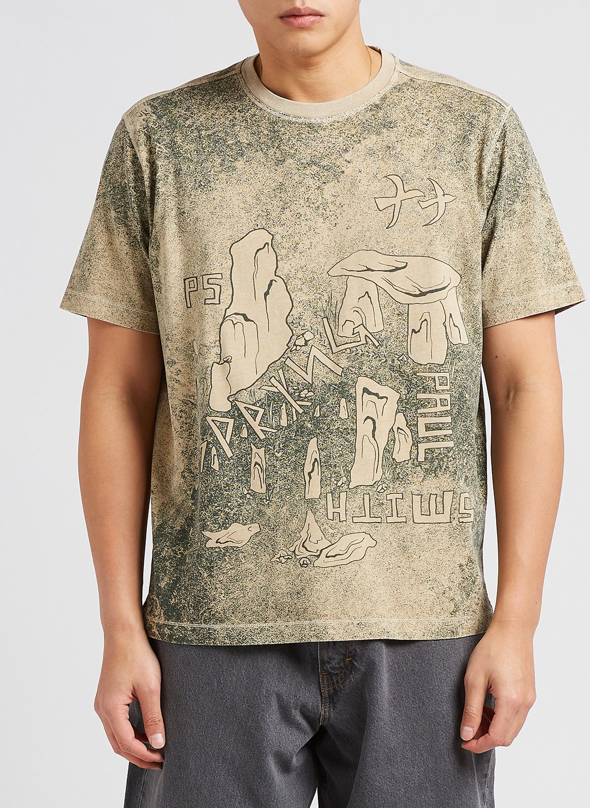 Baumwoll-T-Shirt mit Print PAUL SMITH Grun