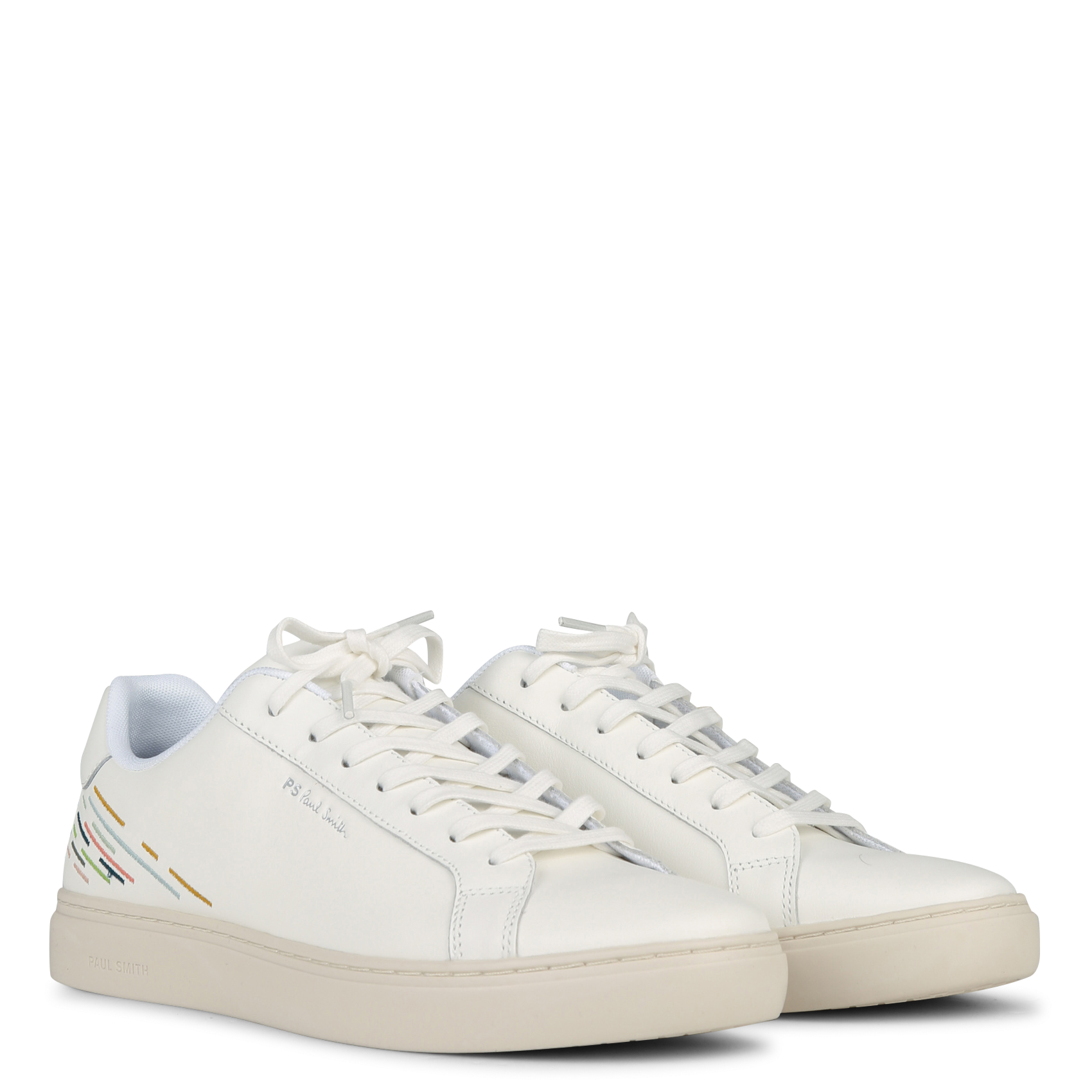 Baskets basses en cuir PAUL SMITH Blanc