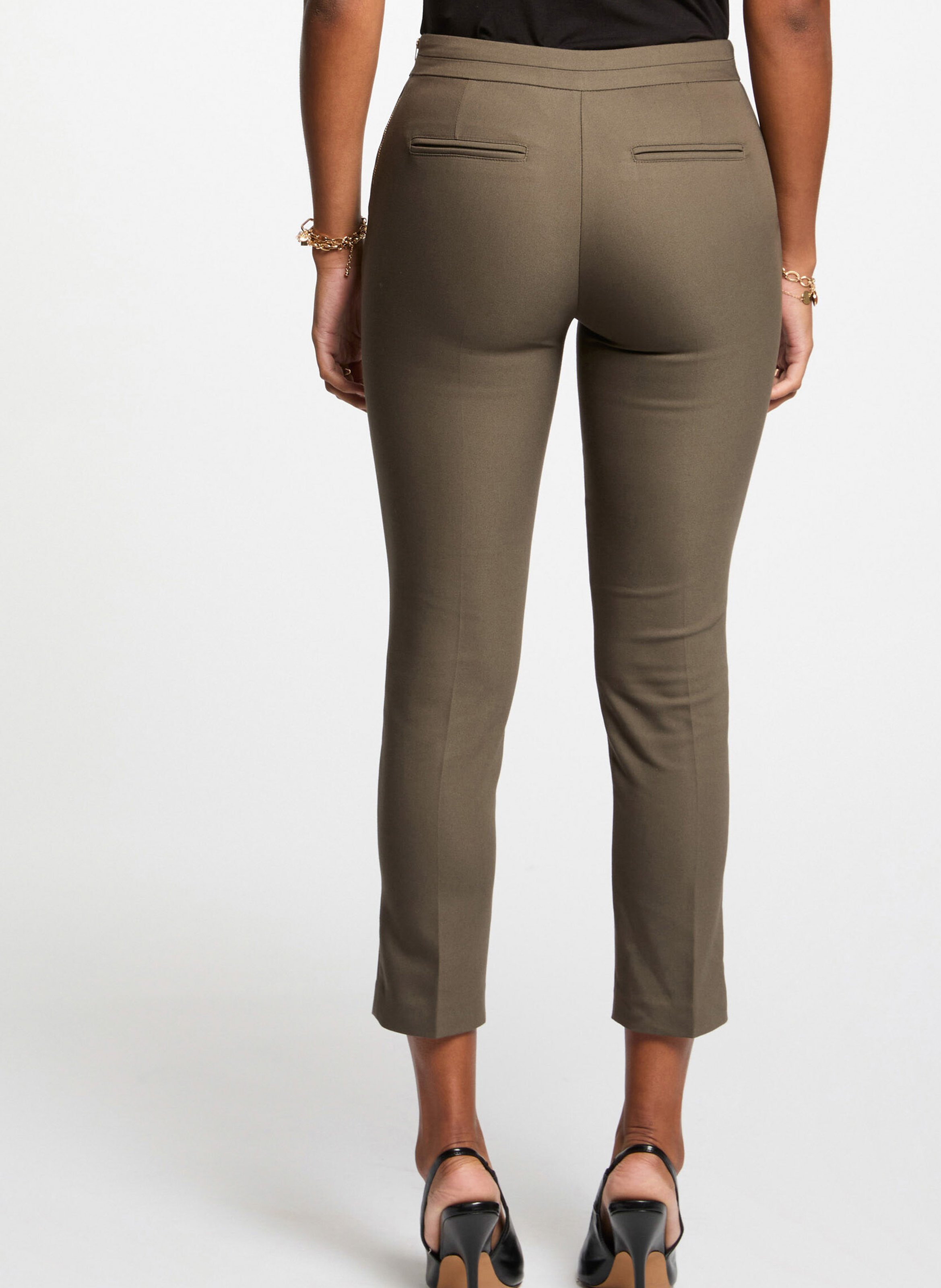 Slim fit 7/8e broek MORGAN Groen