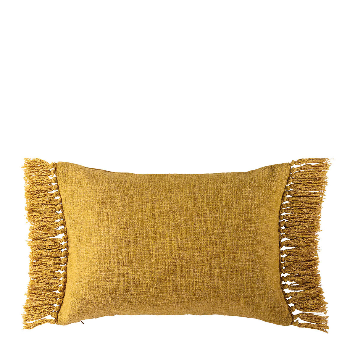 Iridescent velvet cushion cover BLANC D'IVOIRE Yellow