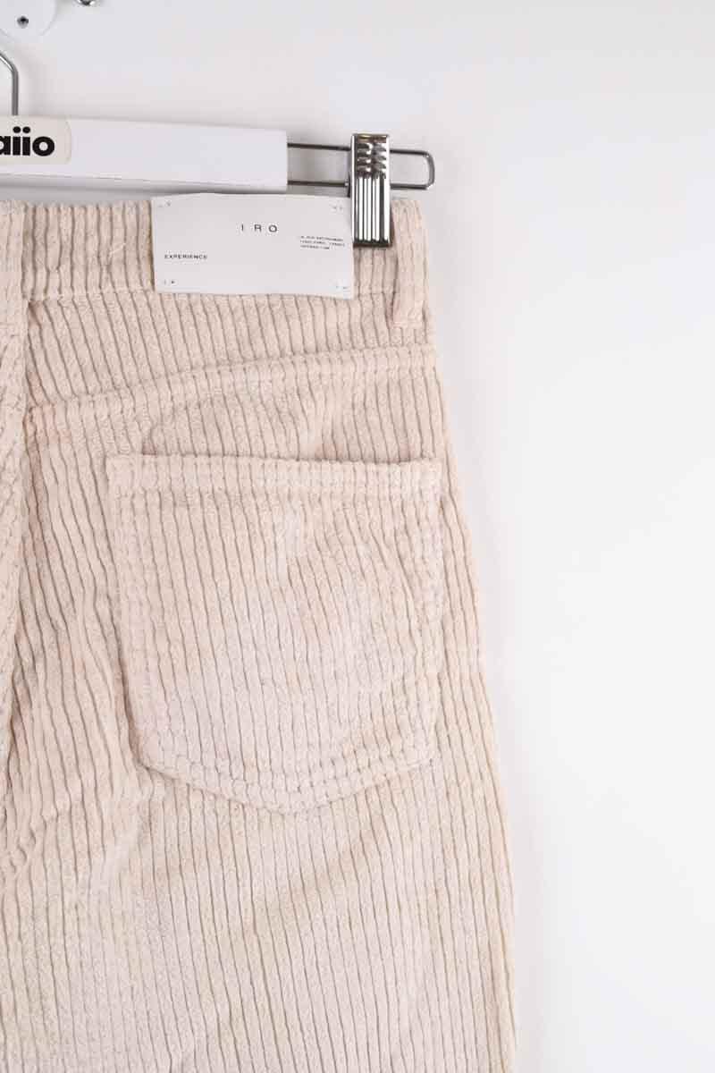Slim cotton trousers IRO - Seconde Main Beige