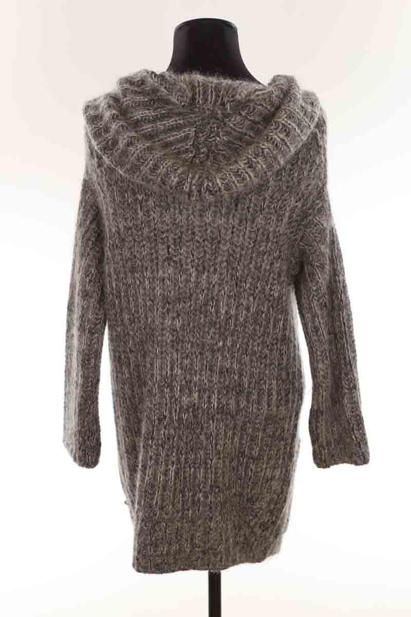 Dual material cardigan ISABEL MARANT ÉTOILE - SECONDE MAIN Grey