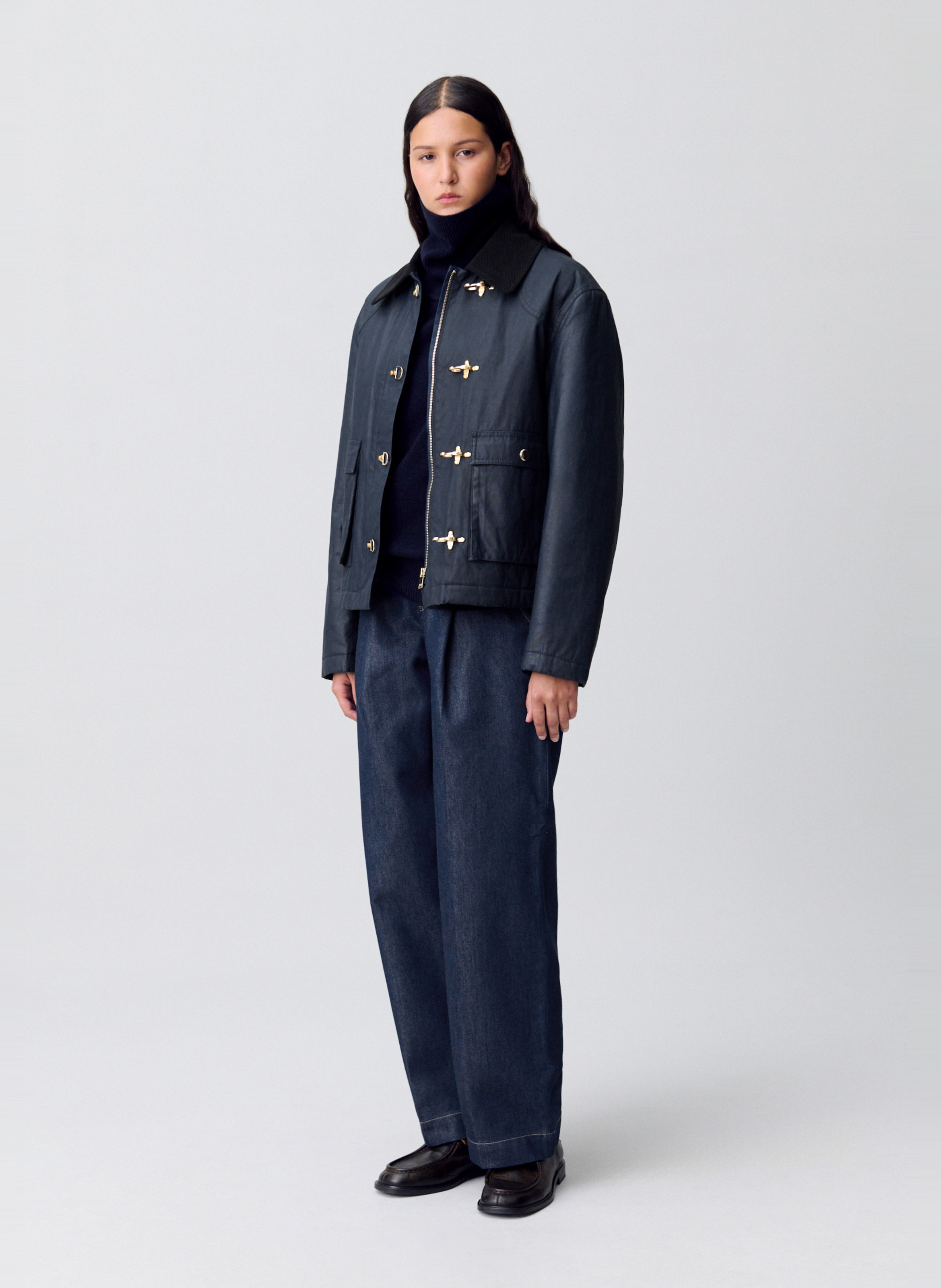 Mantel mit Hemdkragen CLAUDIE PIERLOT Blau