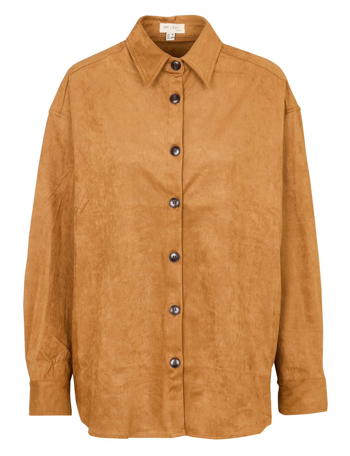 Chemise droite effet suédine  SEE U SOON Beige