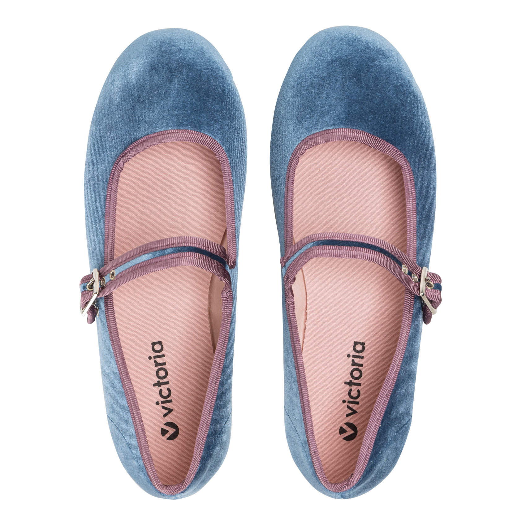 Velour ballet pumps VICTORIA Multicolored