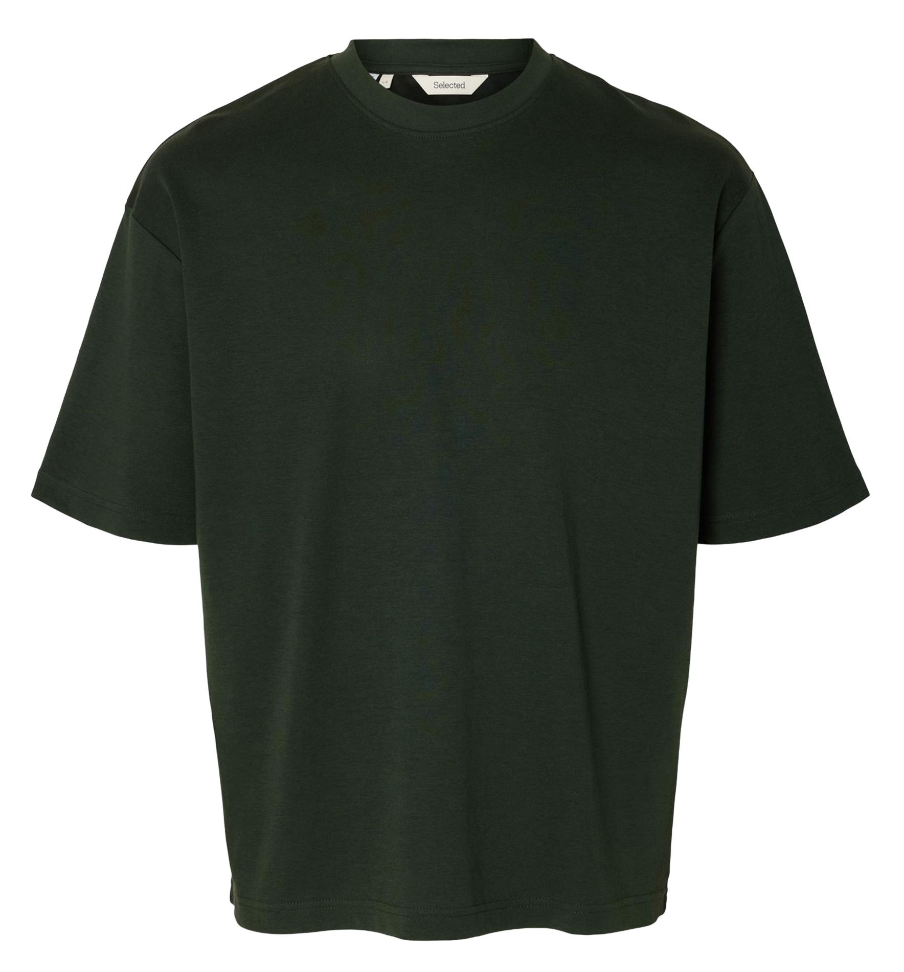 Tee-shirt oversize en coton bio mélangé SELECTED Vert