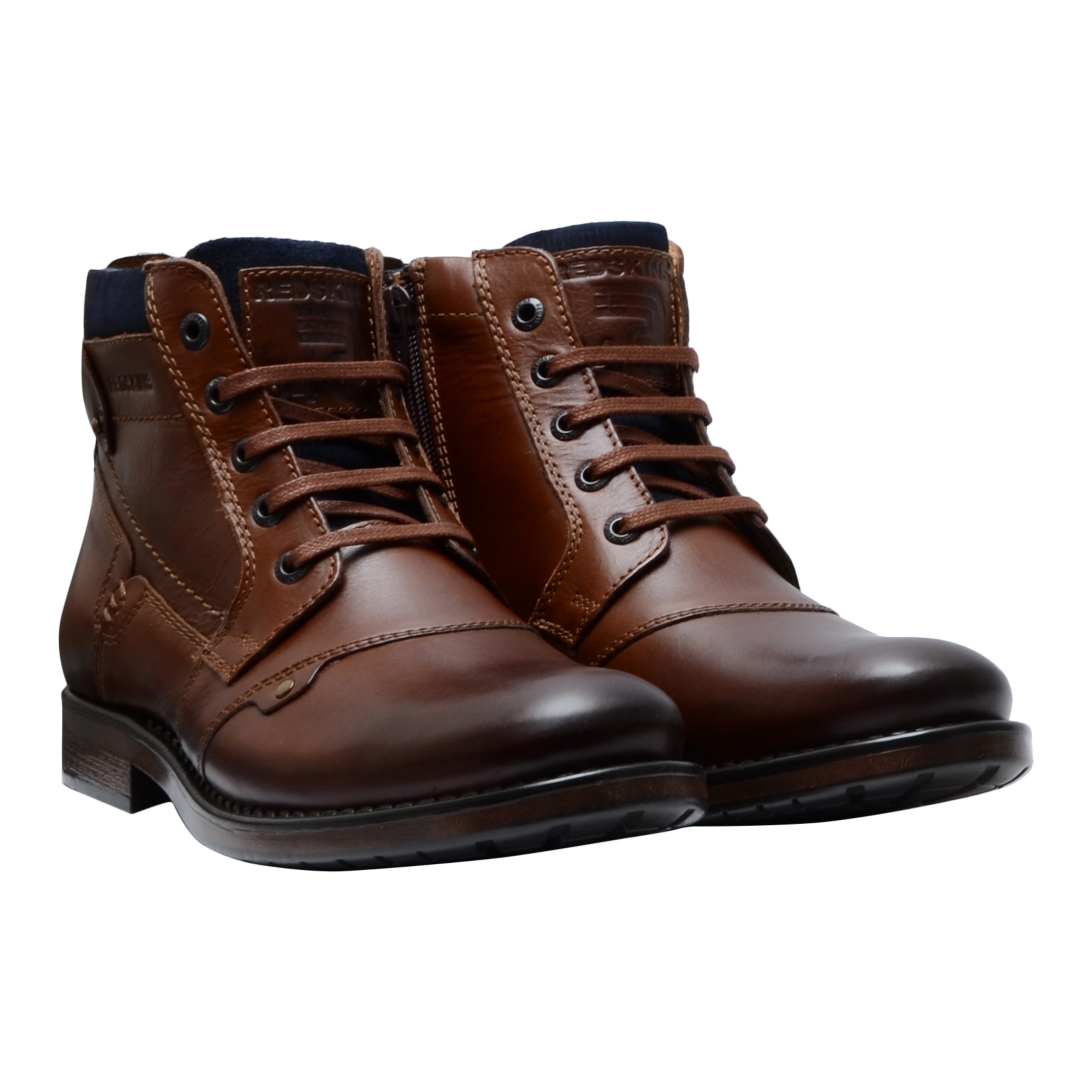 Leather ankle boot REDSKINS Brown