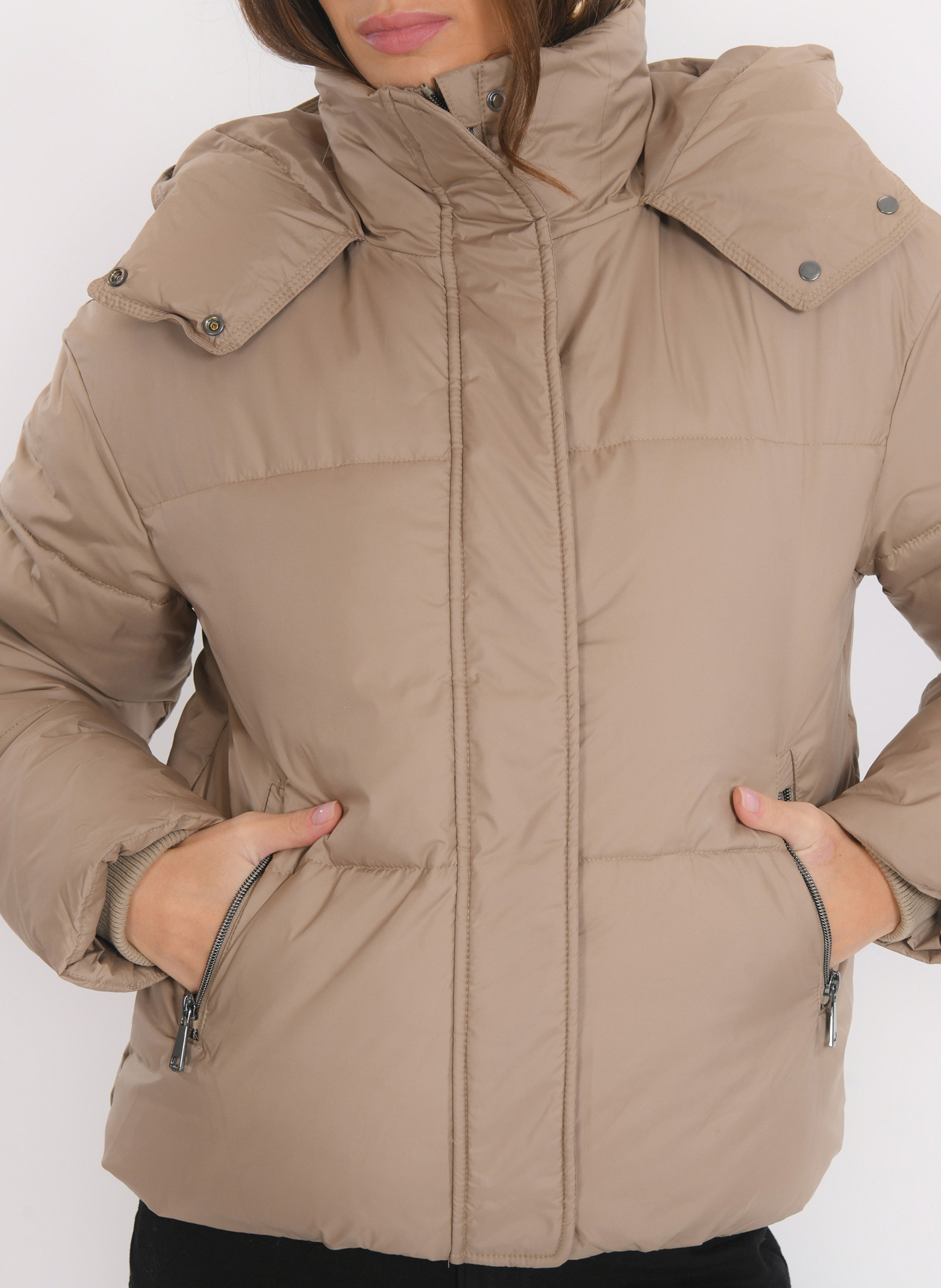 Doudoune à capuche oversize KOOKAI Beige