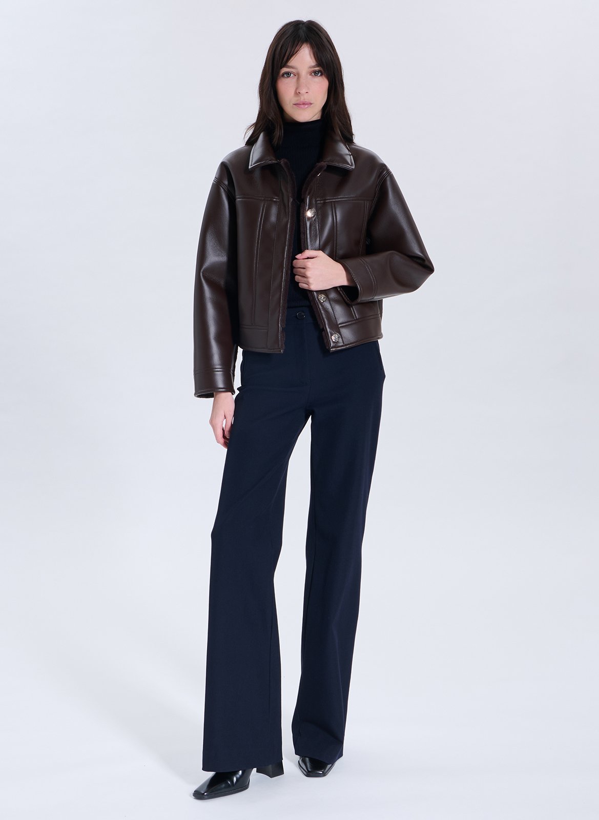 High-rise flared pants ZAPA Blue