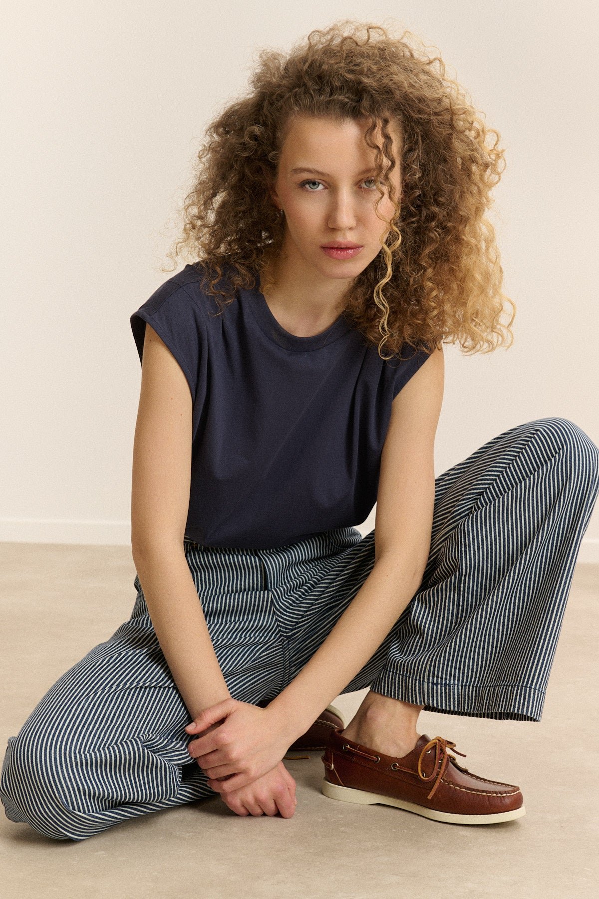 High-waisted striped trousers GARANCE PARIS Stripes