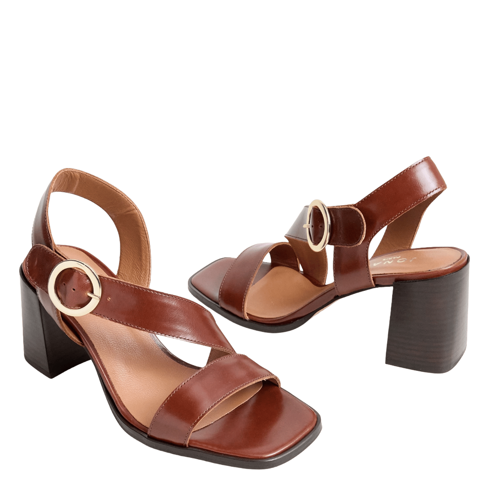 Caflo suede high sandals JONAK Brown