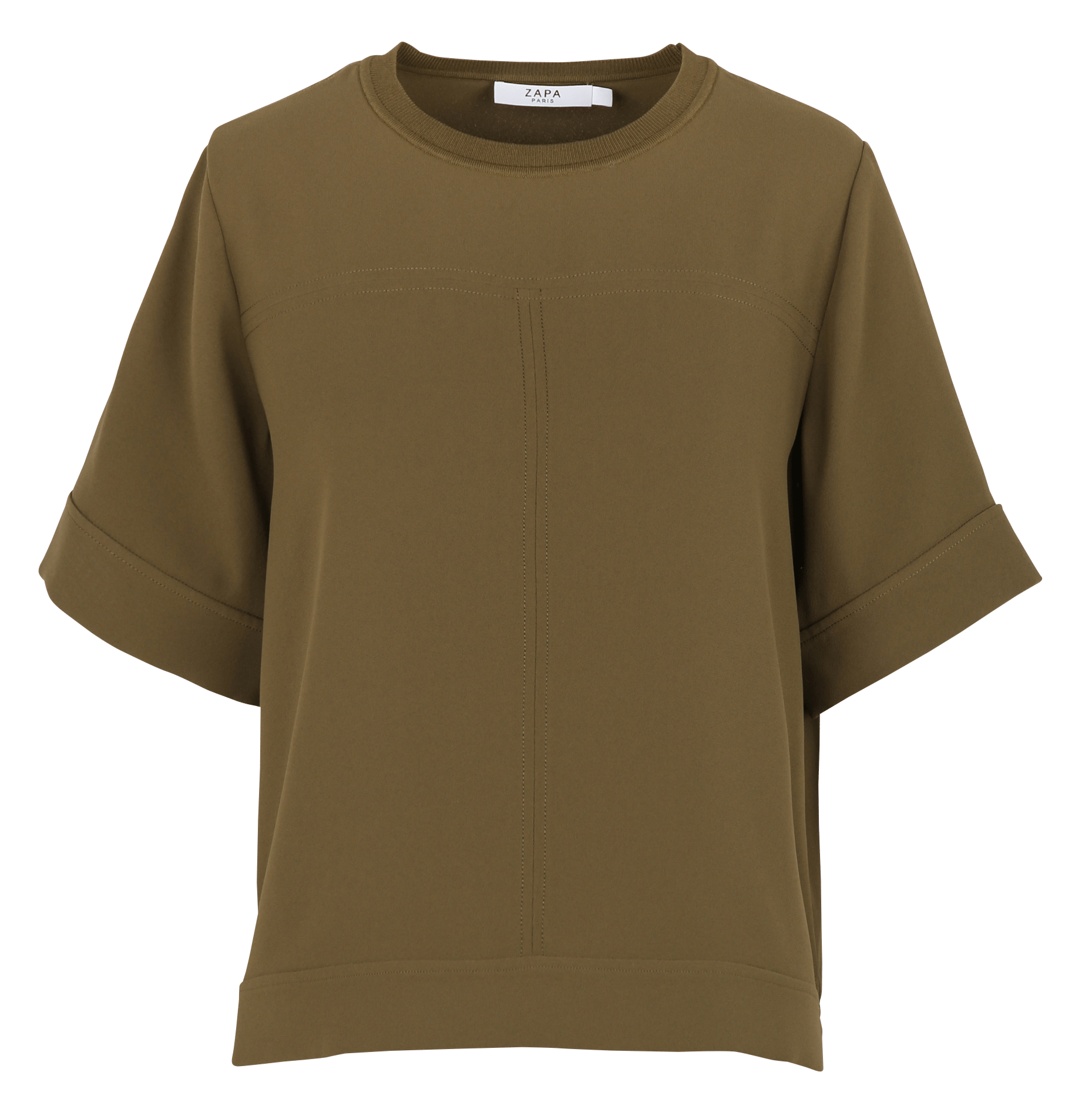 Top col rond ZAPA Vert