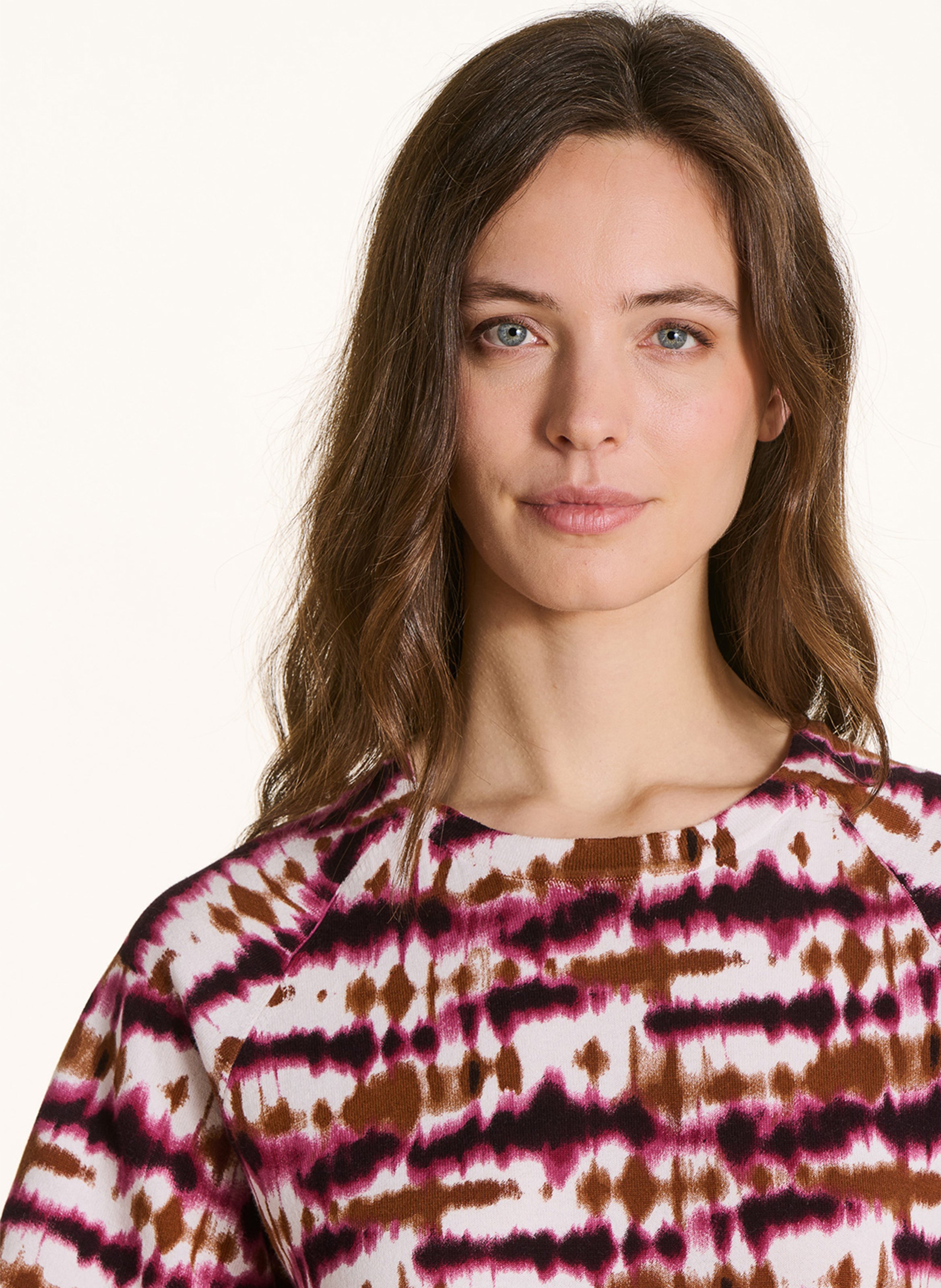 Tee-shirt imprimé col rond LA FEE MARABOUTEE Multicolore