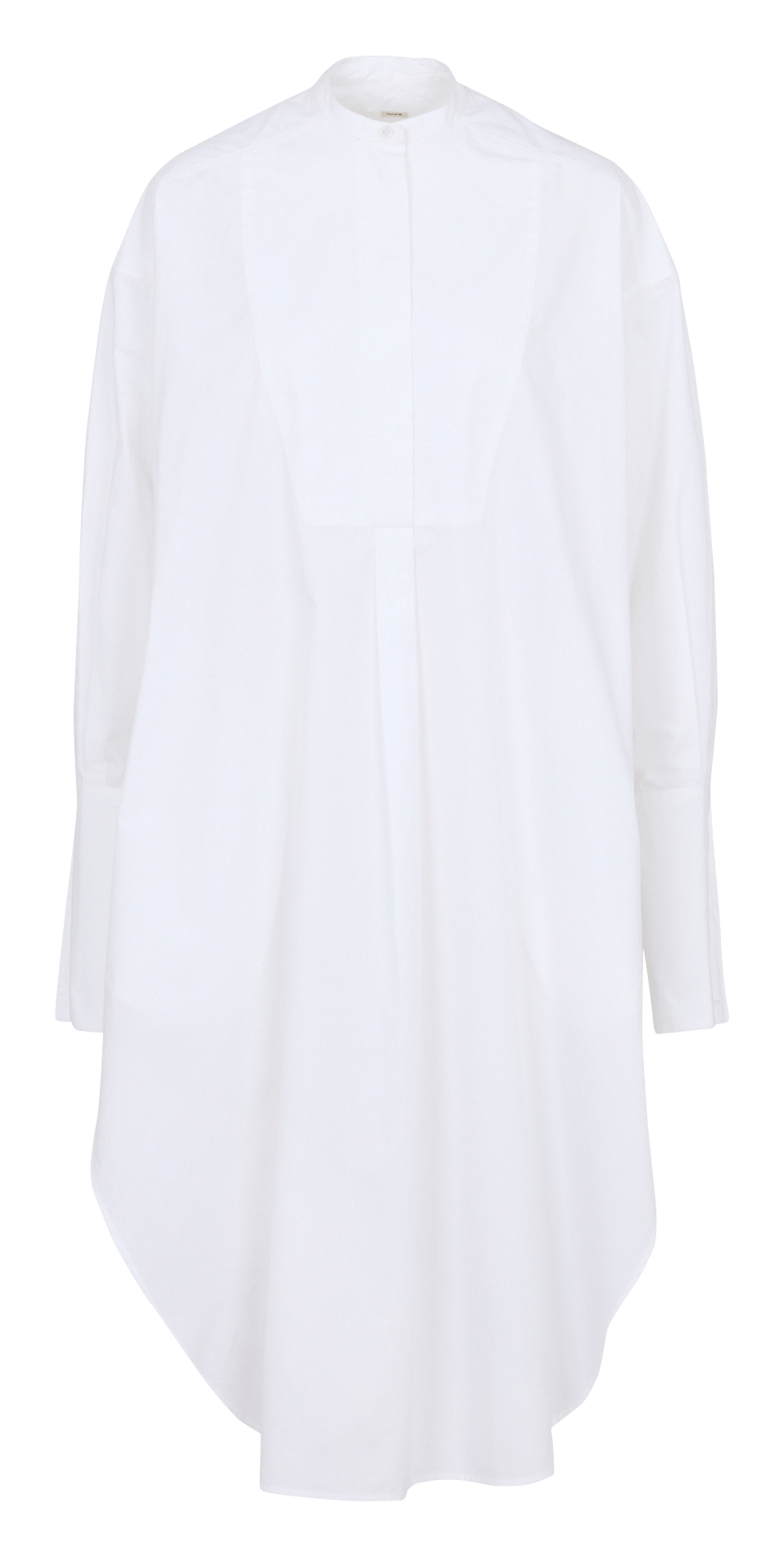 Robe longue col rond en coton LAURENCE BRAS Blanc
