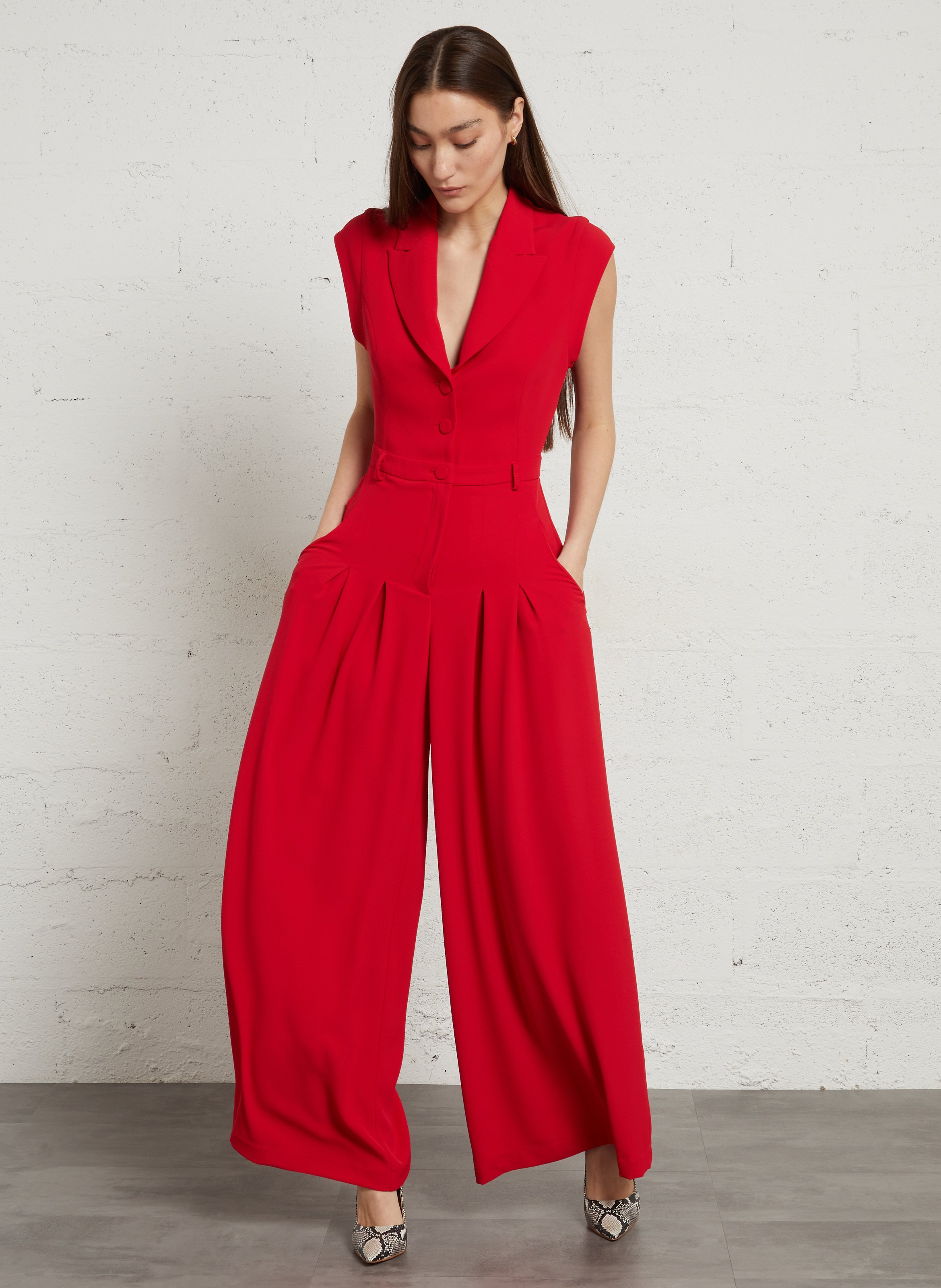 Escarpins en cuir imprimé  COSMOPARIS Beige