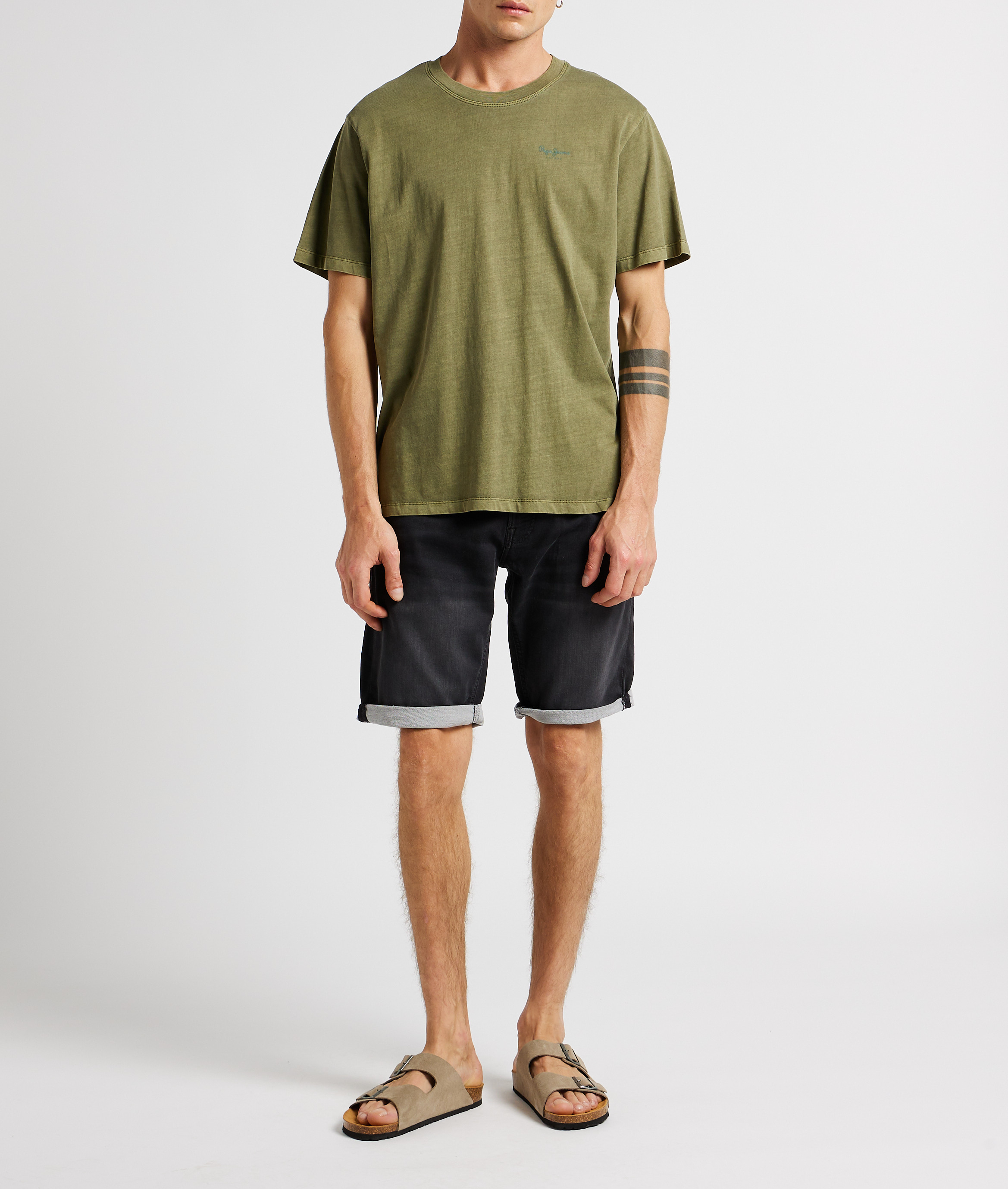 Mules aus Veloursleder PEPE JEANS Beige