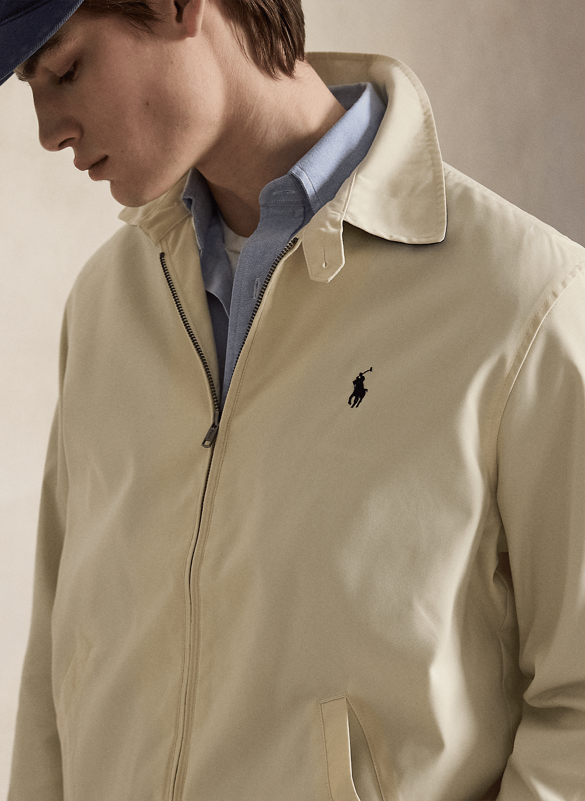 Jacket with classic collar POLO RALPH LAUREN Blue