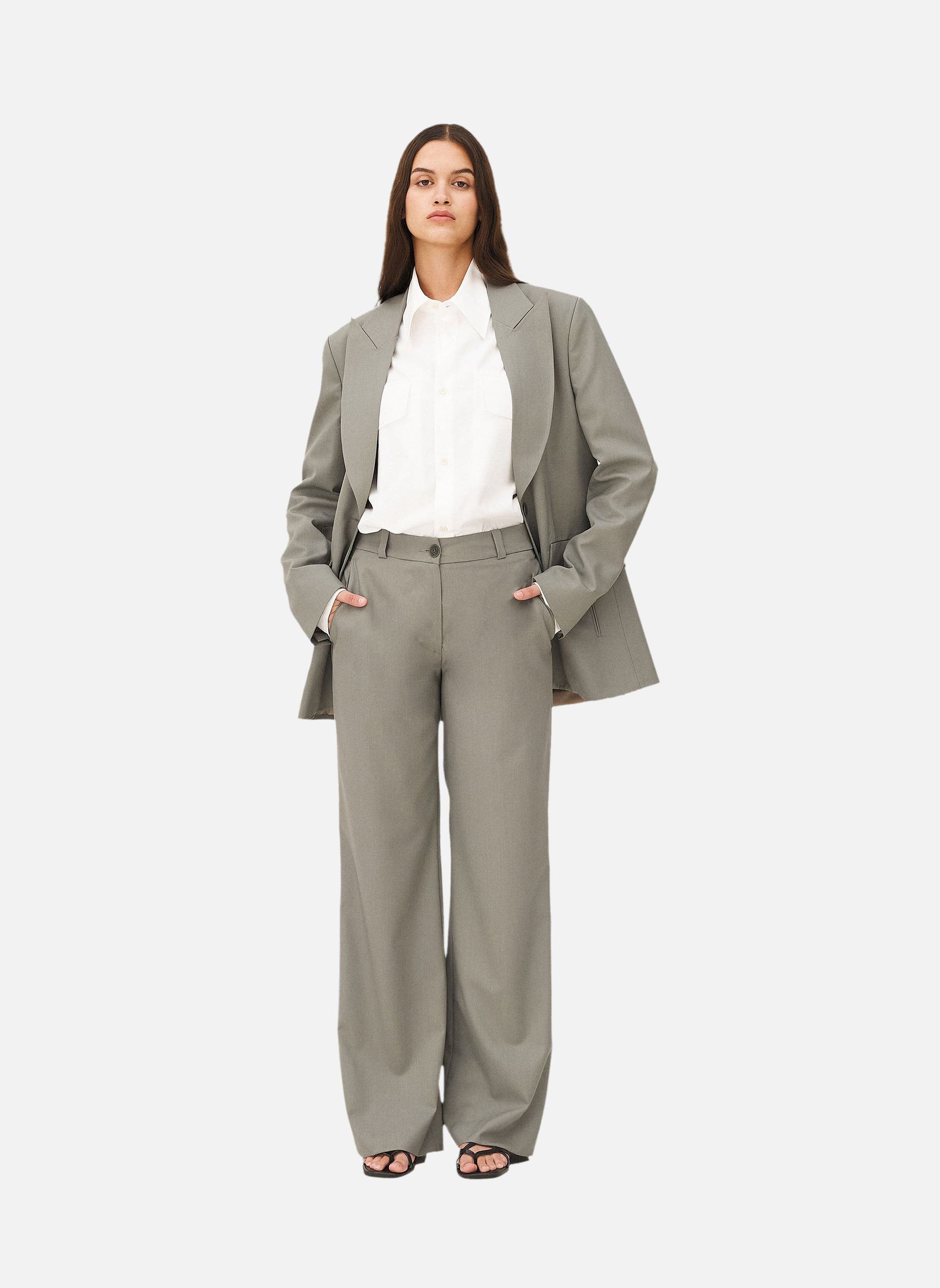 Flared pants EUCALYPTUS Noyoco Green